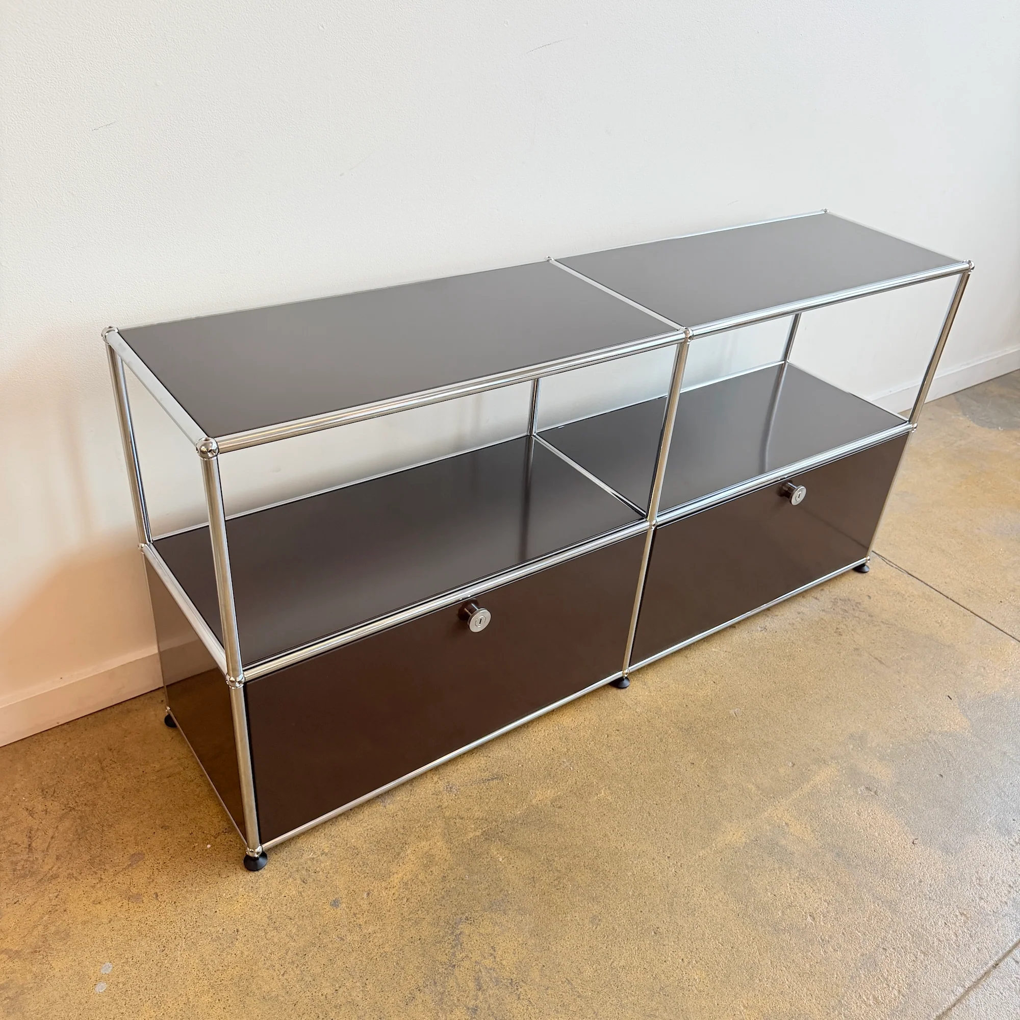 USM Haller 2X2 Media Console - Brown - Image 4
