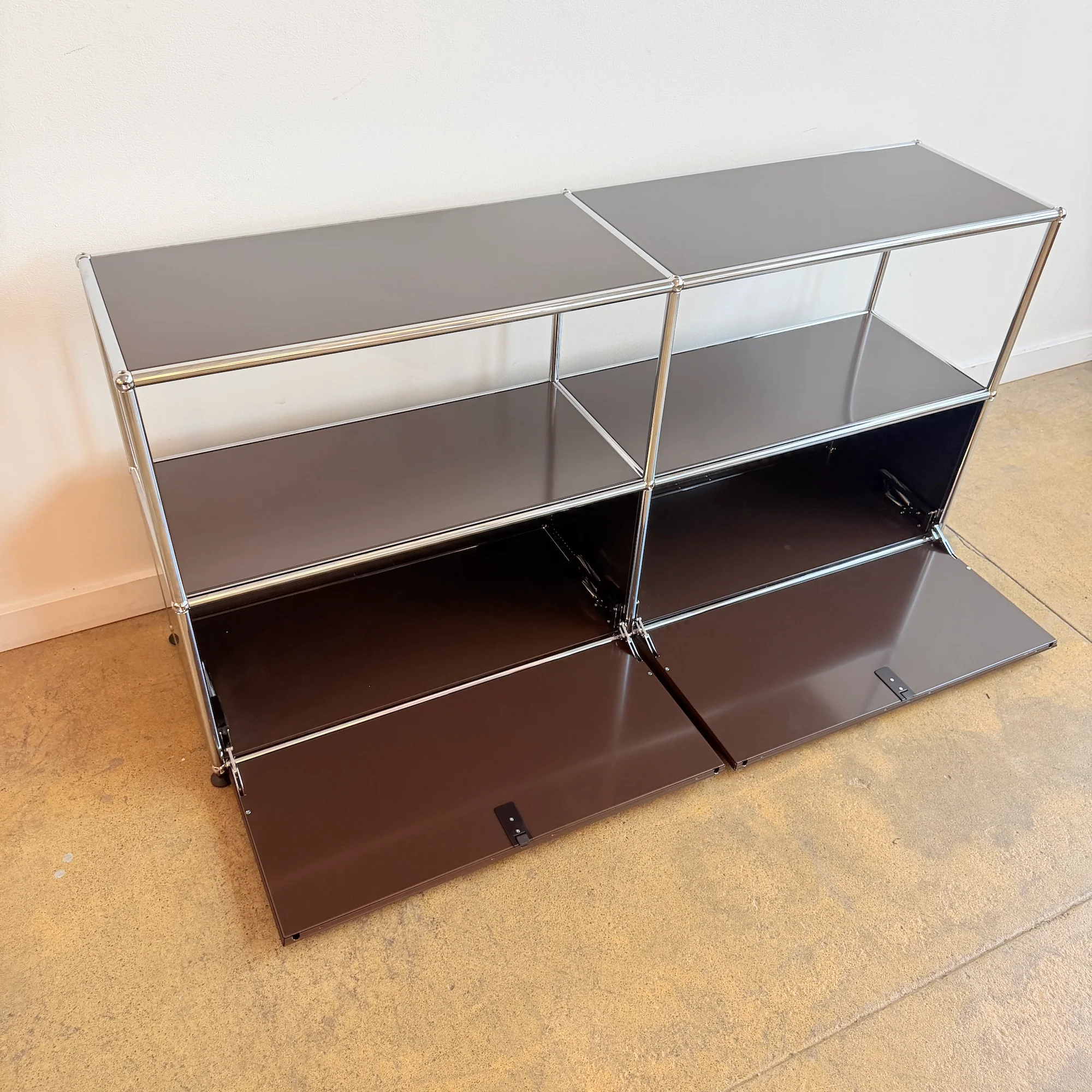 USM Haller 2X2 Media Console - Brown - Image 6