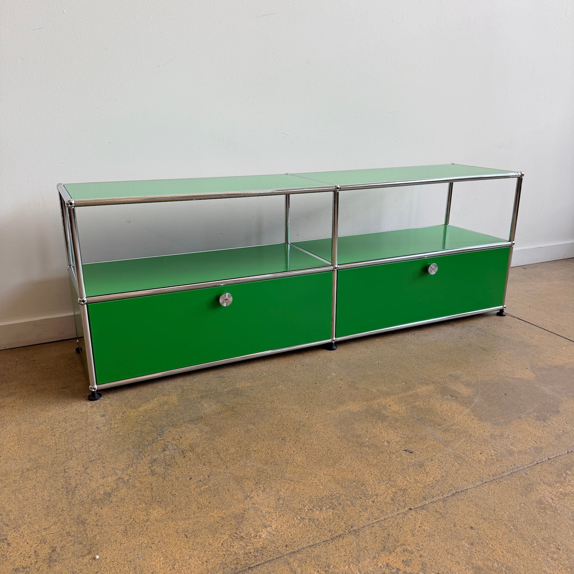USM Haller 2X2 Media Console Low 20' - Green - Image 2