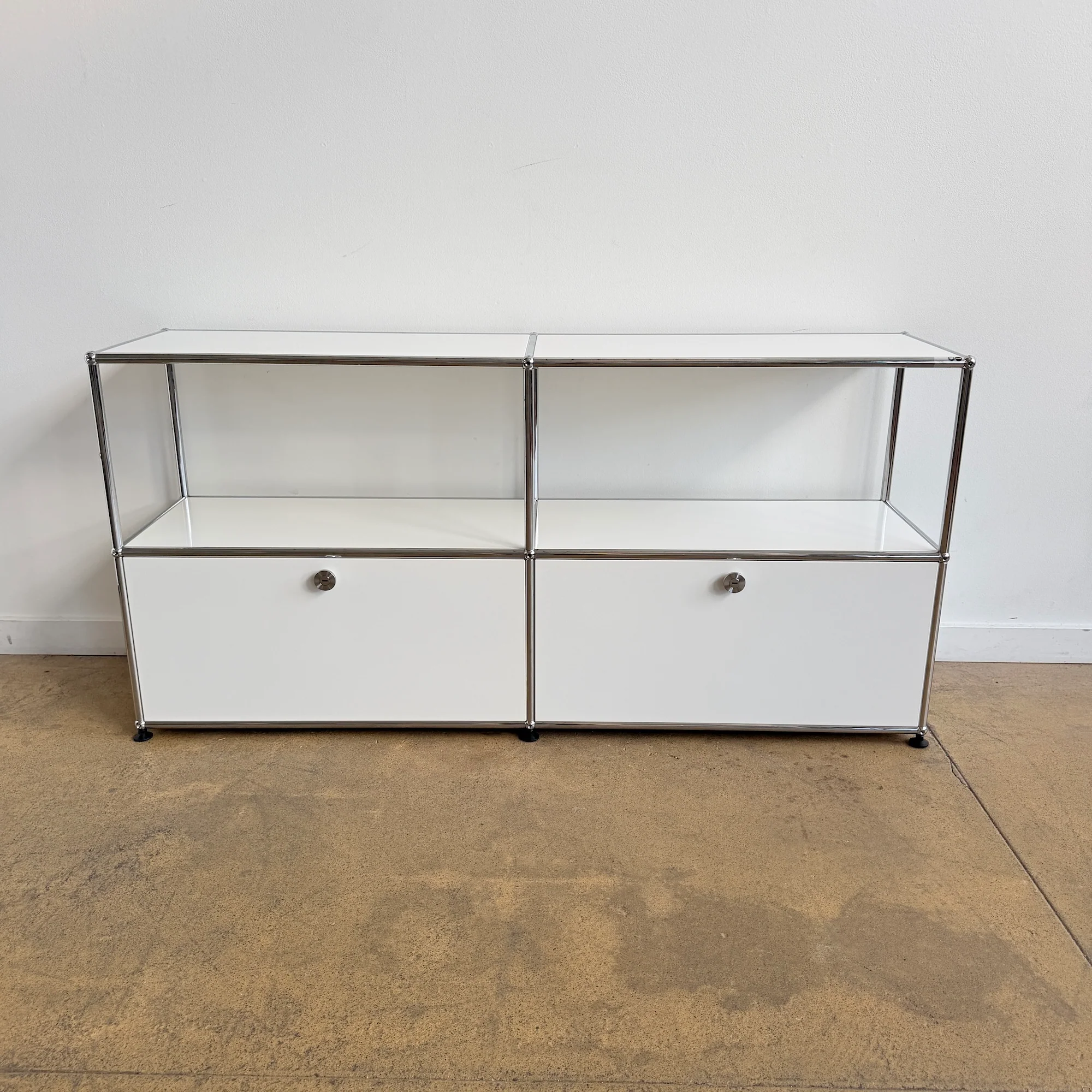 USM Haller 2X2 Media Console - Pure White