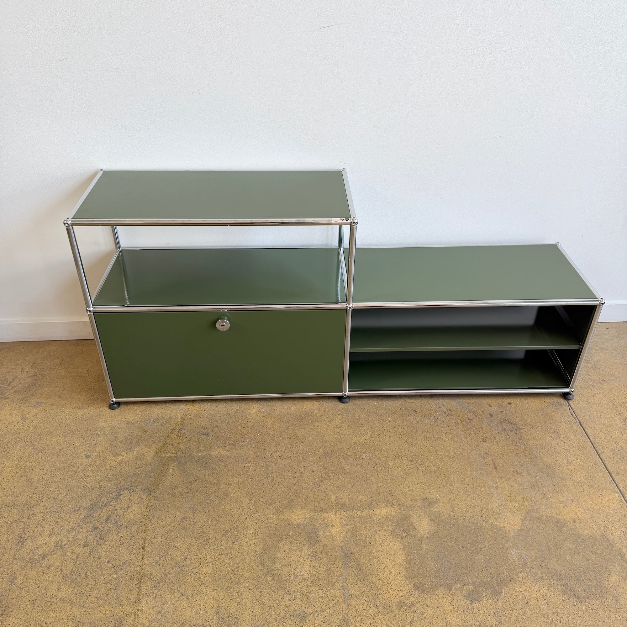 USM Haller Entryway Bench Console - Olive Green - Image 2