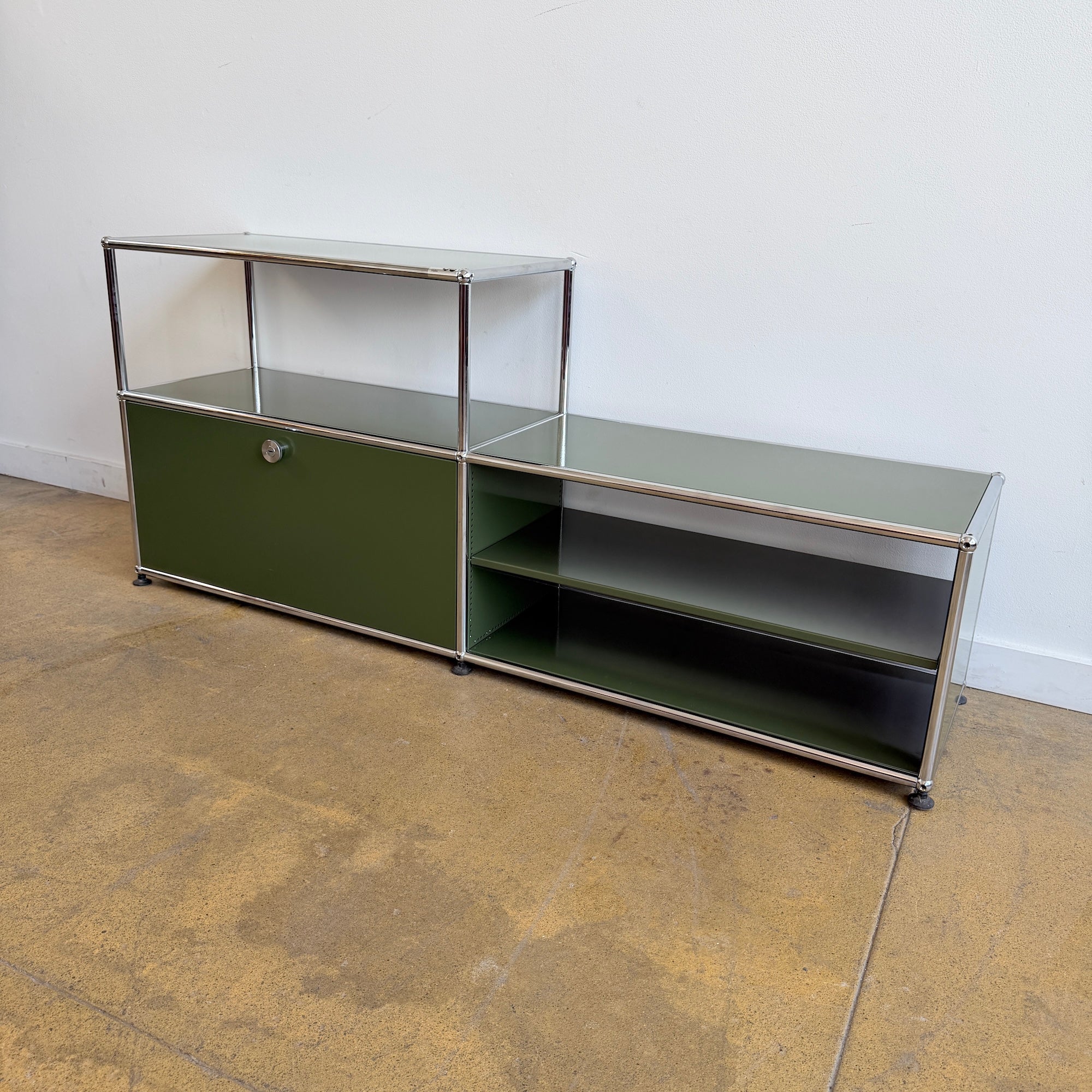 USM Haller Entryway Bench Console - Olive Green - Image 3
