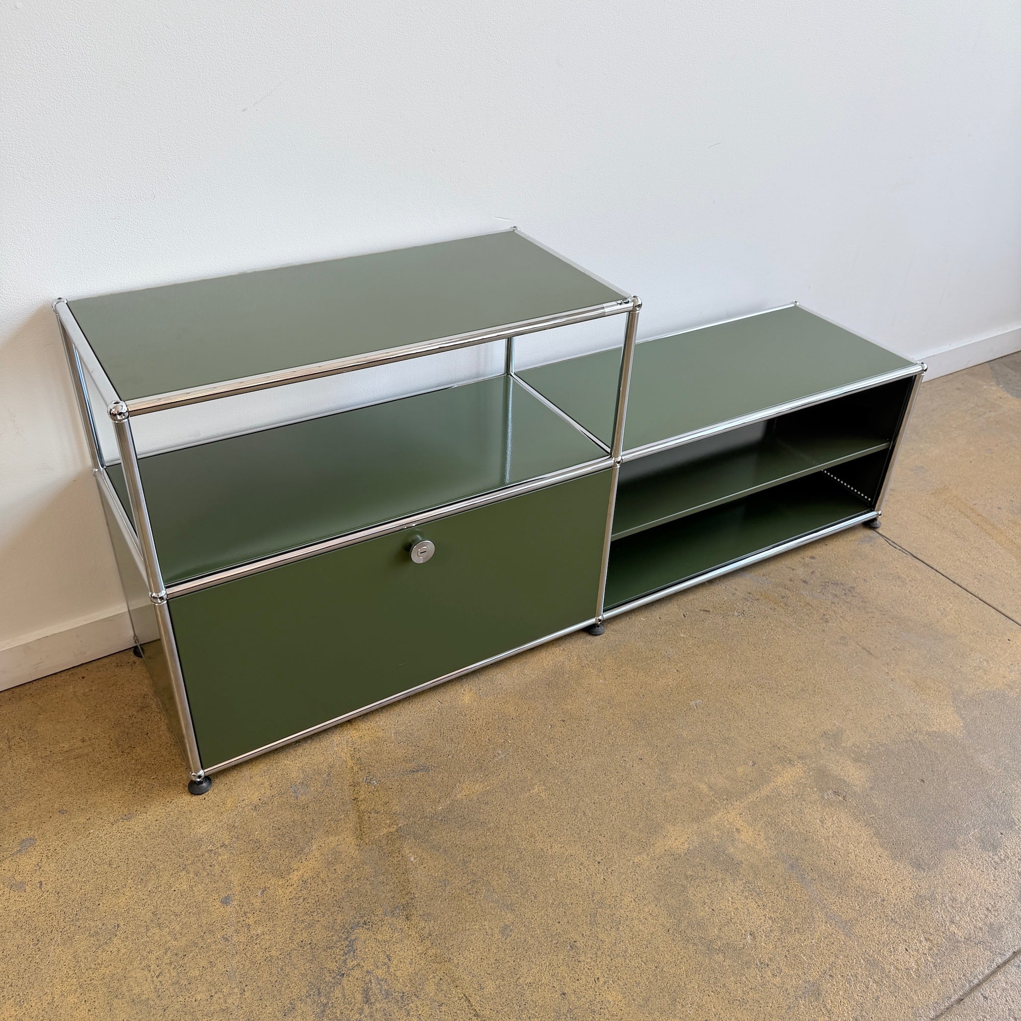 USM Haller Entryway Bench Console - Olive Green - Image 4
