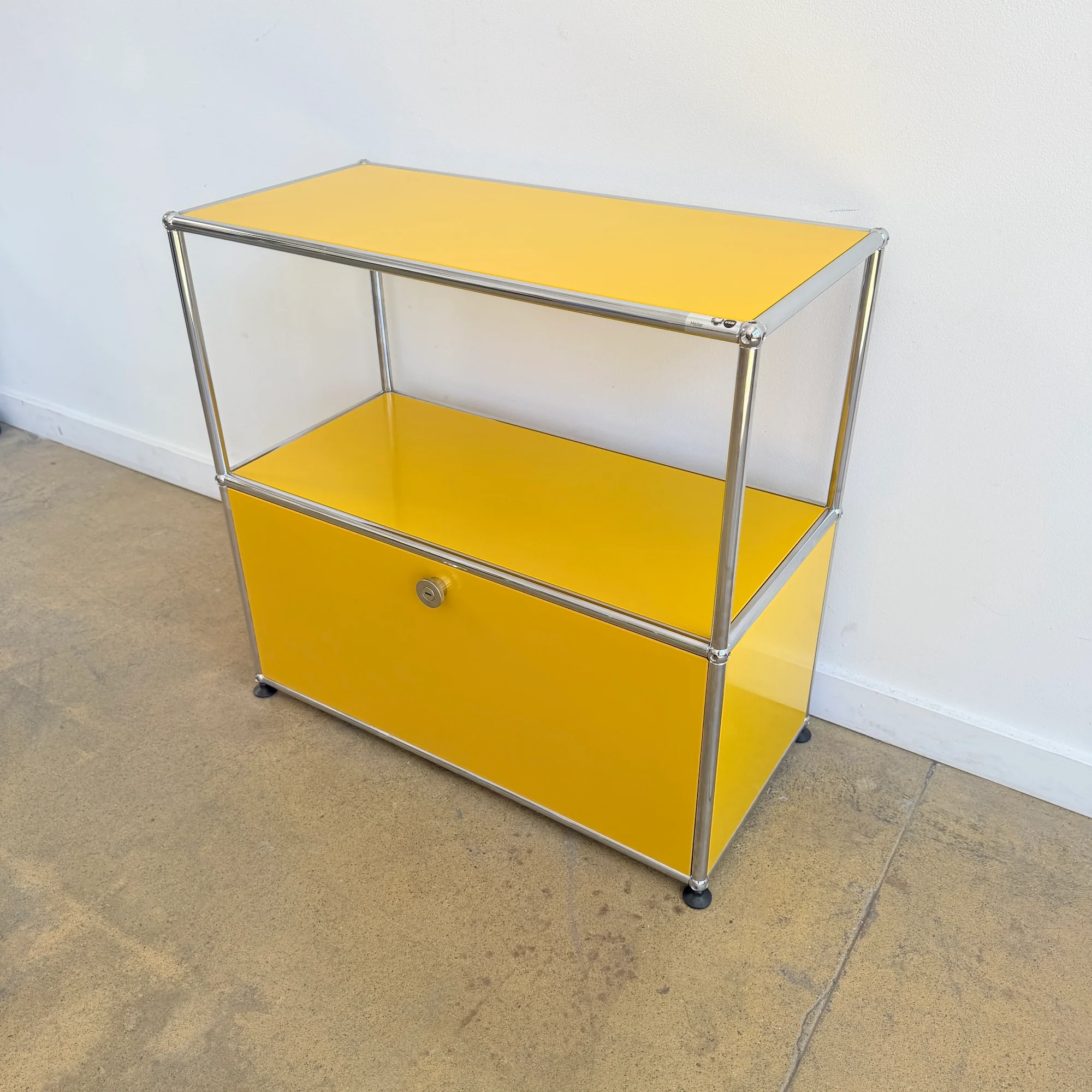 USM Haller Half Size Credenza - Yellow - Image 2
