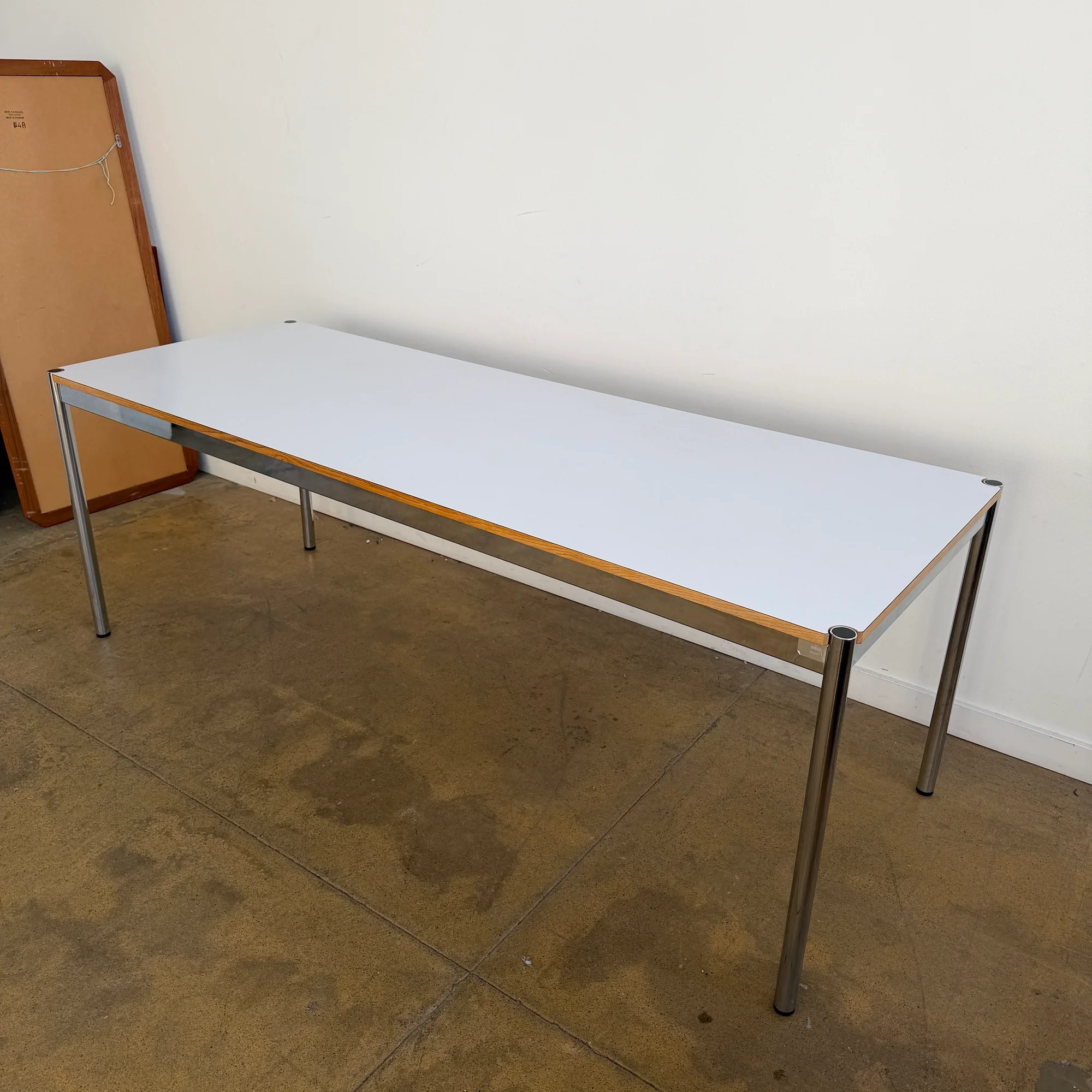 USM Haller Long White Dining Table / Desk - Image 3