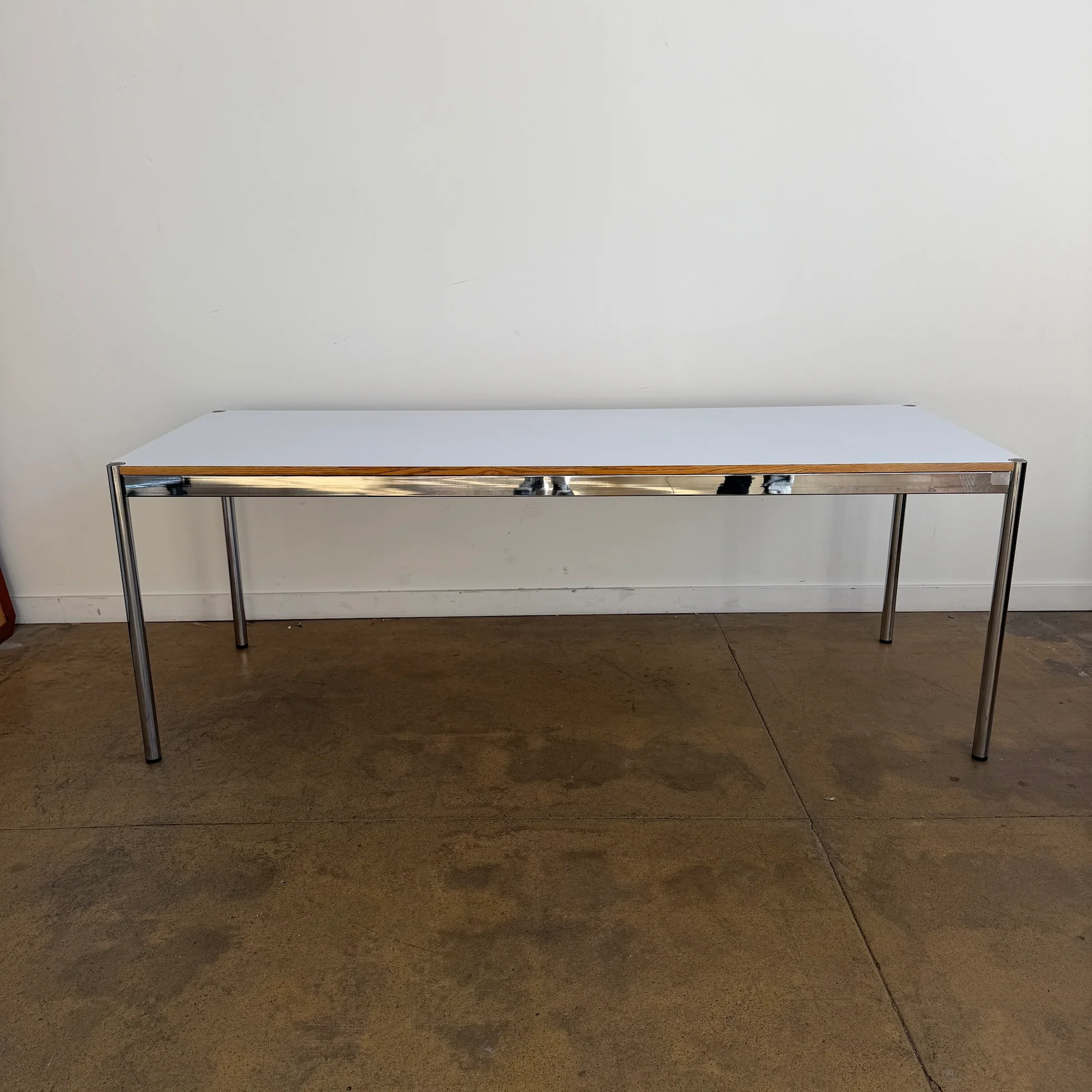USM Haller Long White Dining Table / Desk - Image 4