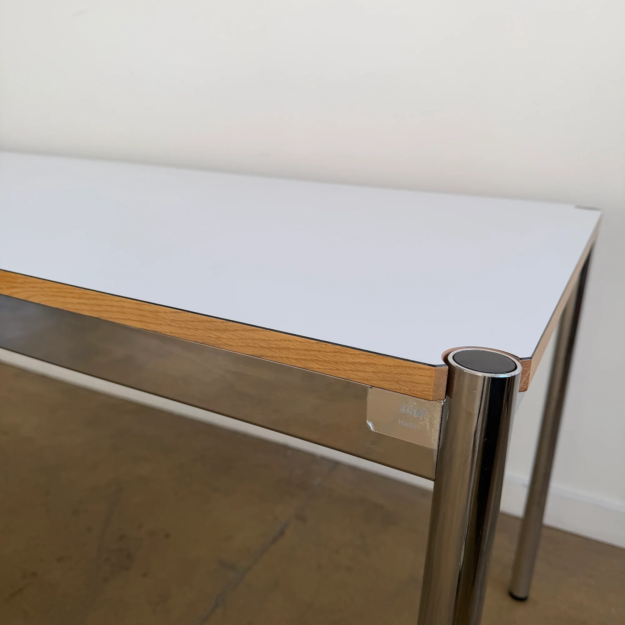 USM Haller Long White Dining Table / Desk - Image 5