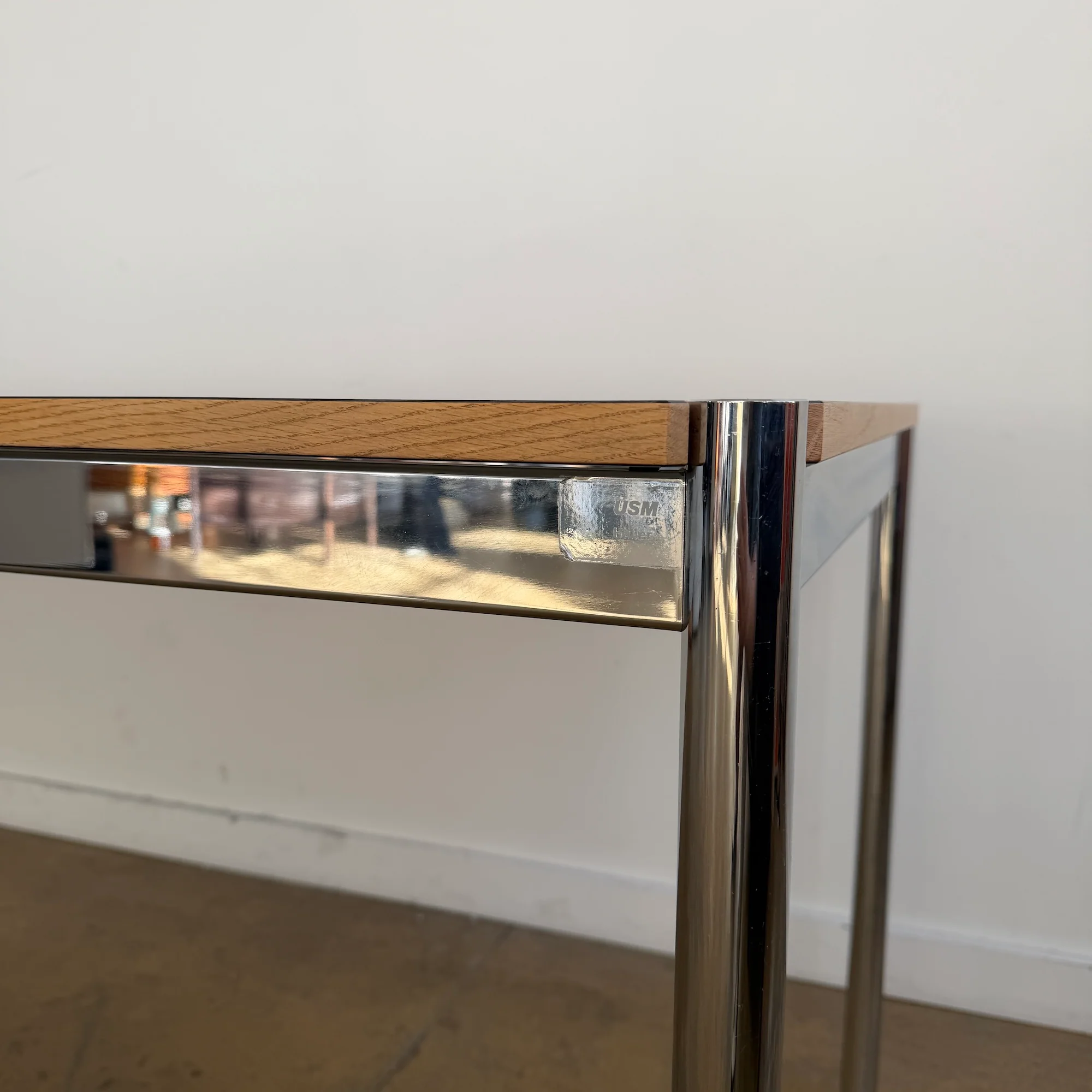 USM Haller Long White Dining Table / Desk - Image 6