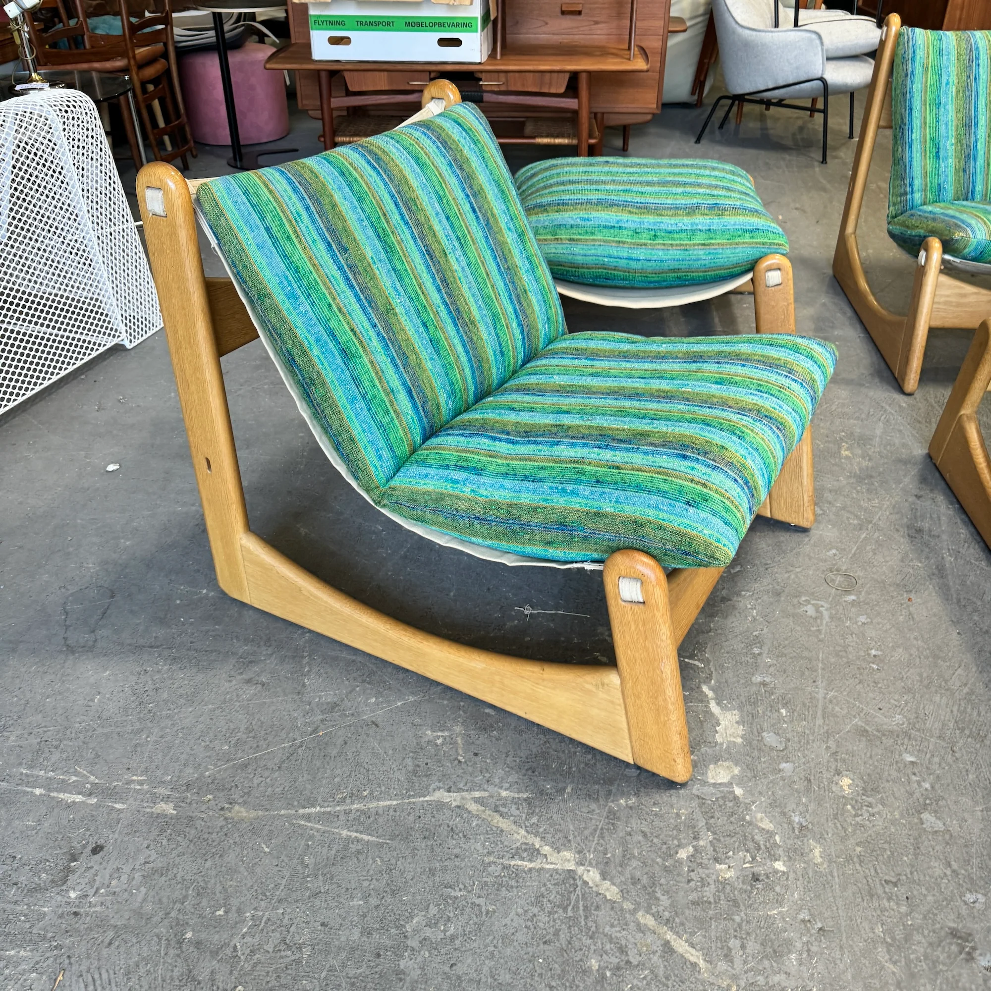 Vintage Brutalist set of 6 Living room set by Carl Straub, 1970s - Image 12