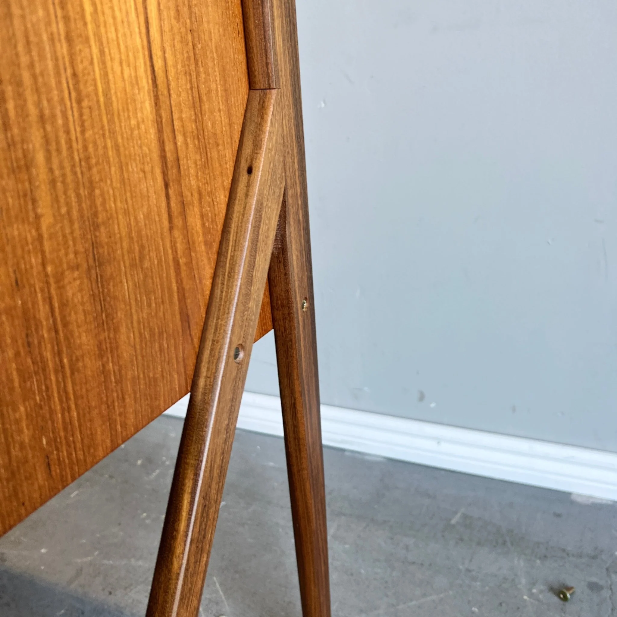 Vintage Danish Mid-Century Modern Teakwood Vanity - Image 5