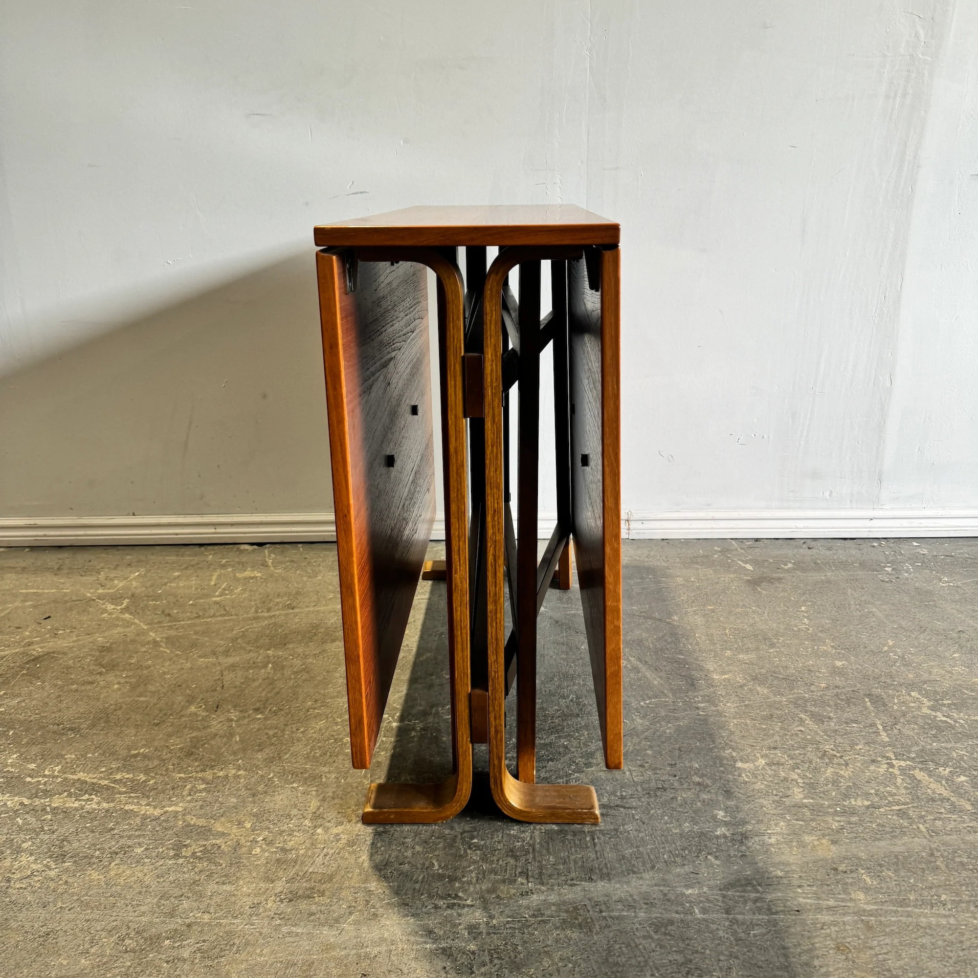 Vintage Drop Leaf Teak Dining Table Bruno Mathsson Style - Image 2