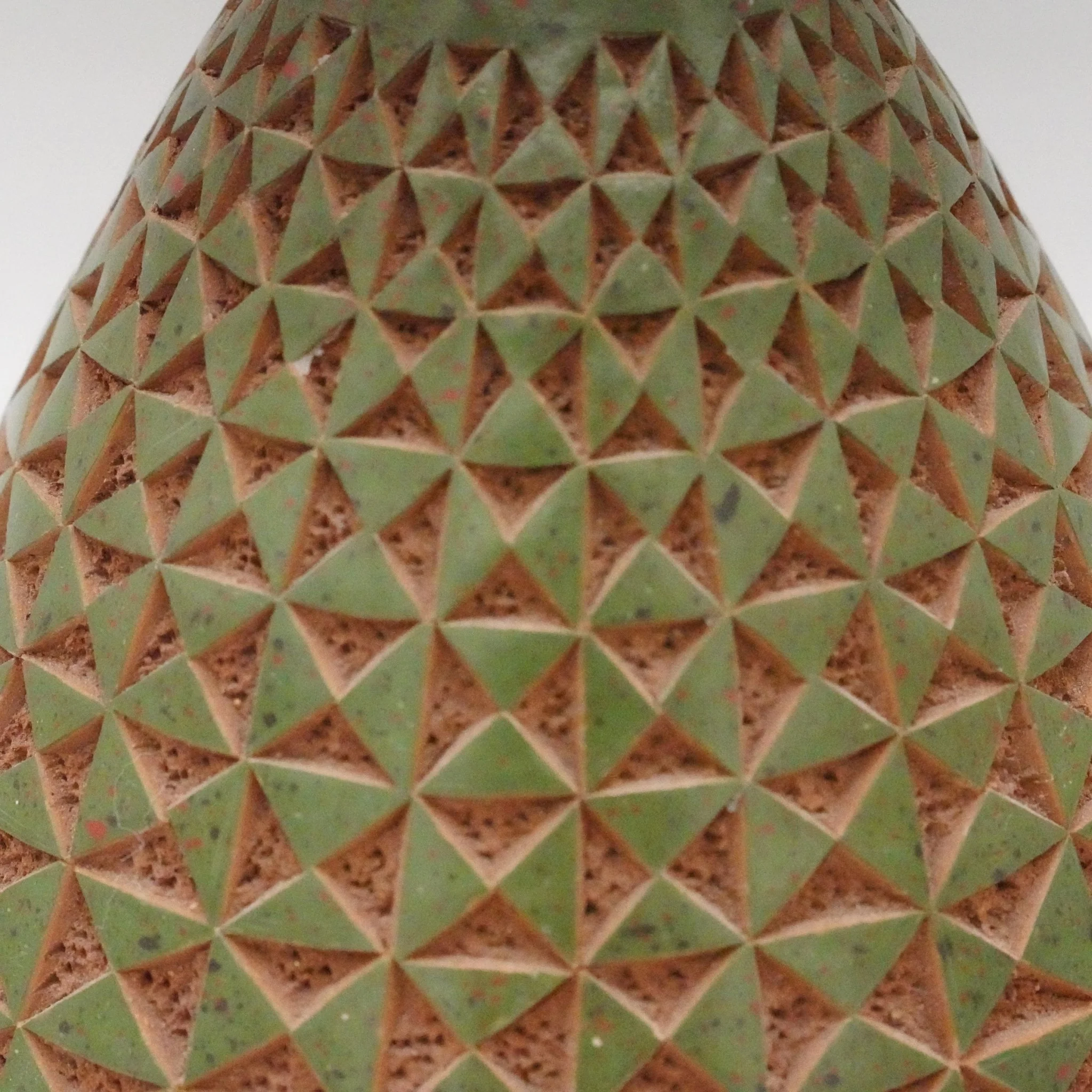 Vintage Hand Engraved Ceramic Vase, Nicaragua - Image 3