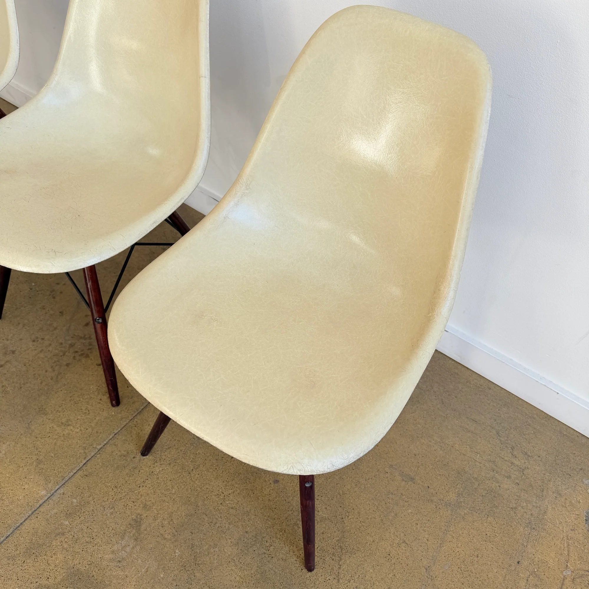 Vintage Herman Miller Eames Molded Single Fiberglass Chair (Three Available) - Image 6