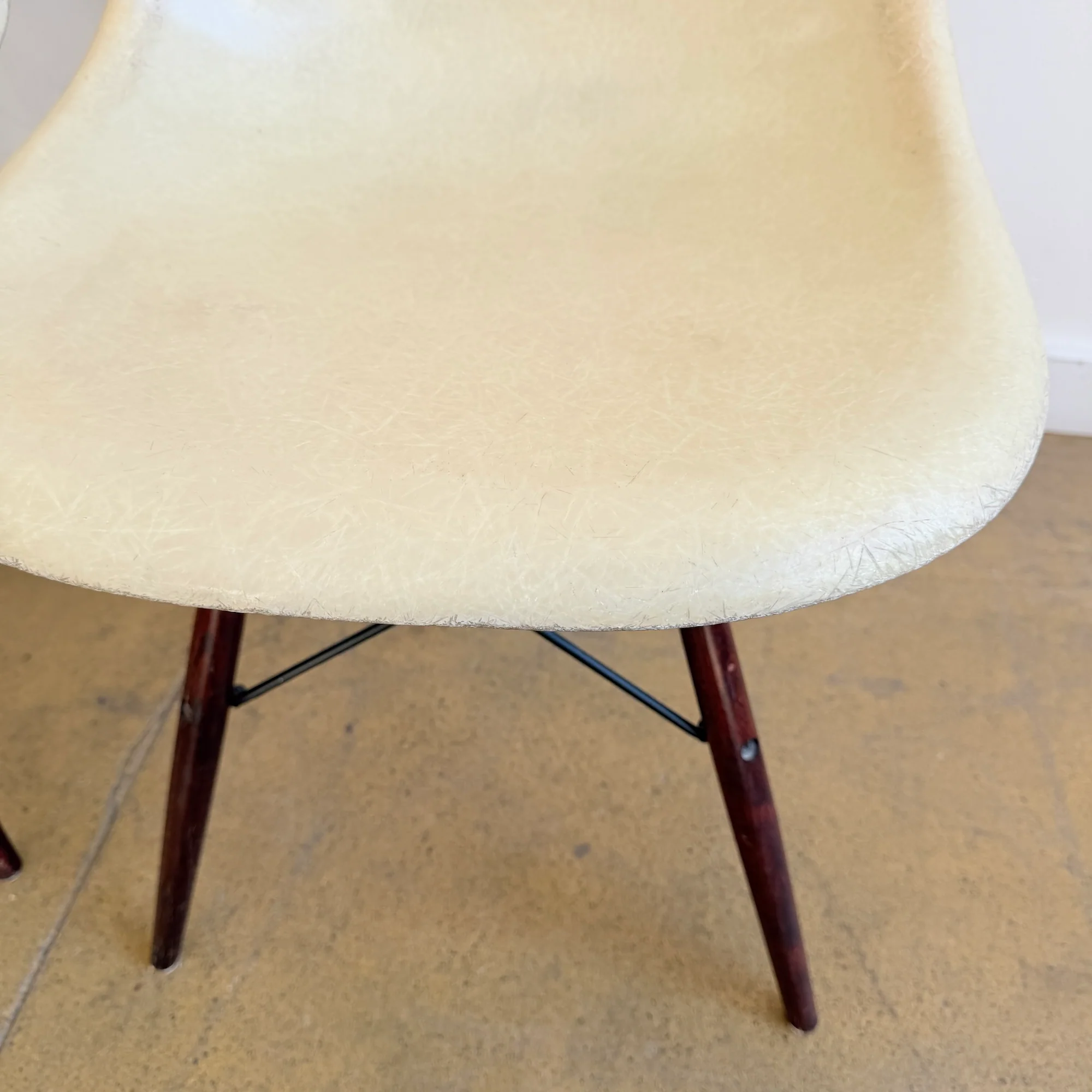 Vintage Herman Miller Eames Molded Single Fiberglass Chair (Three Available) - Image 8