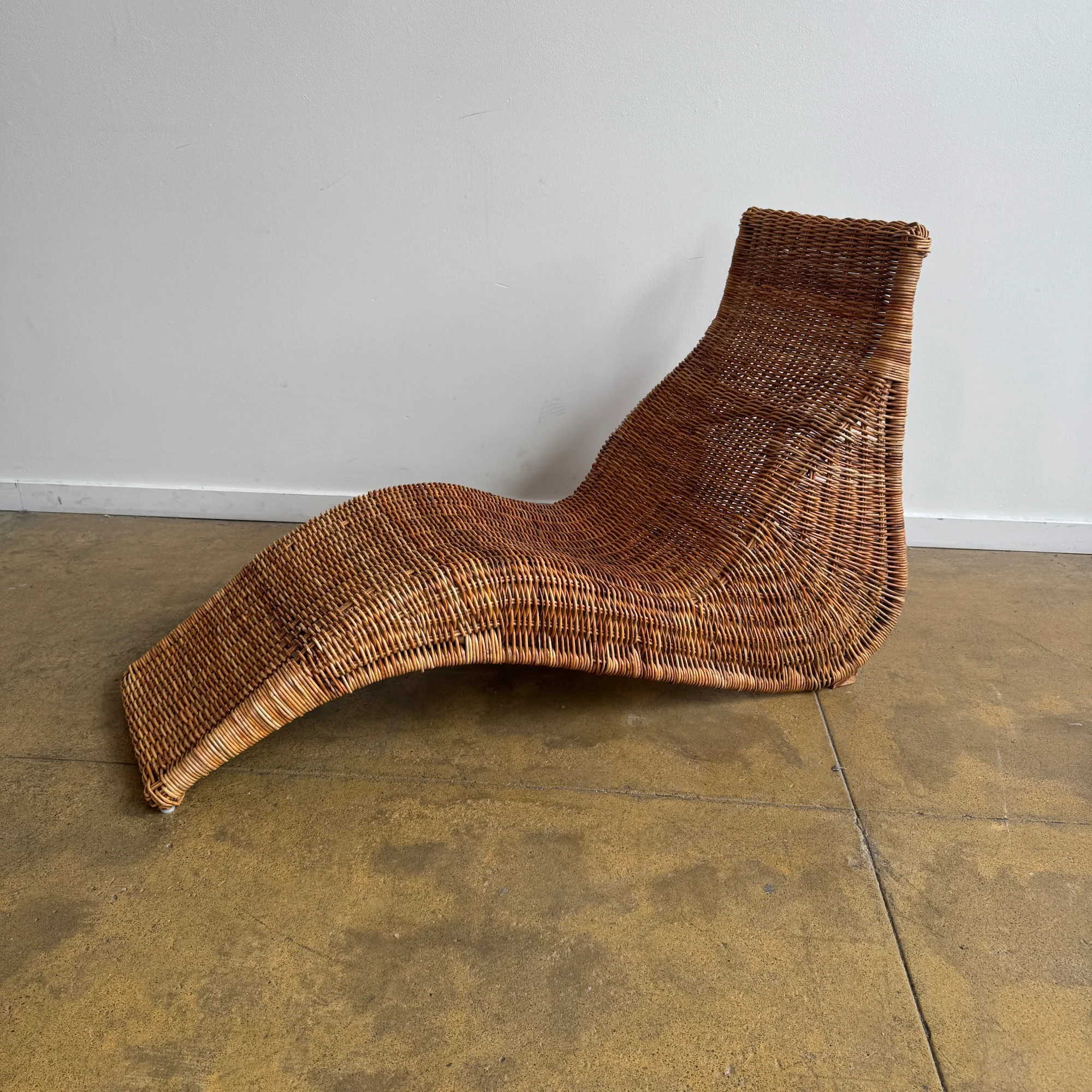 Vintage IKEA Karlskrona Wicker Chaise Longue by Carl Öjerstam, 1990s - Image 3