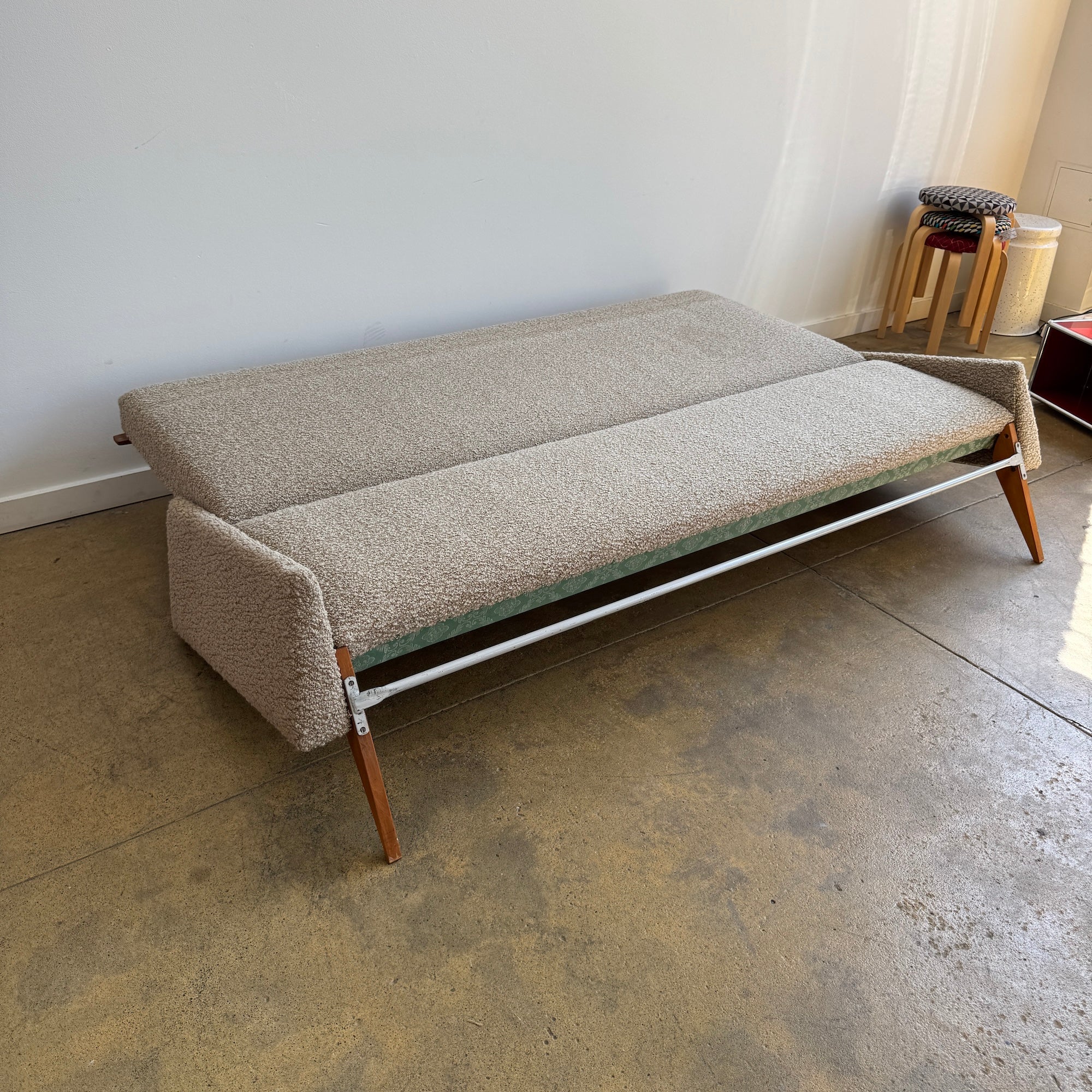 Vintage Ingmar Relling Teak Convertible Sleeper Sofa - Image 10