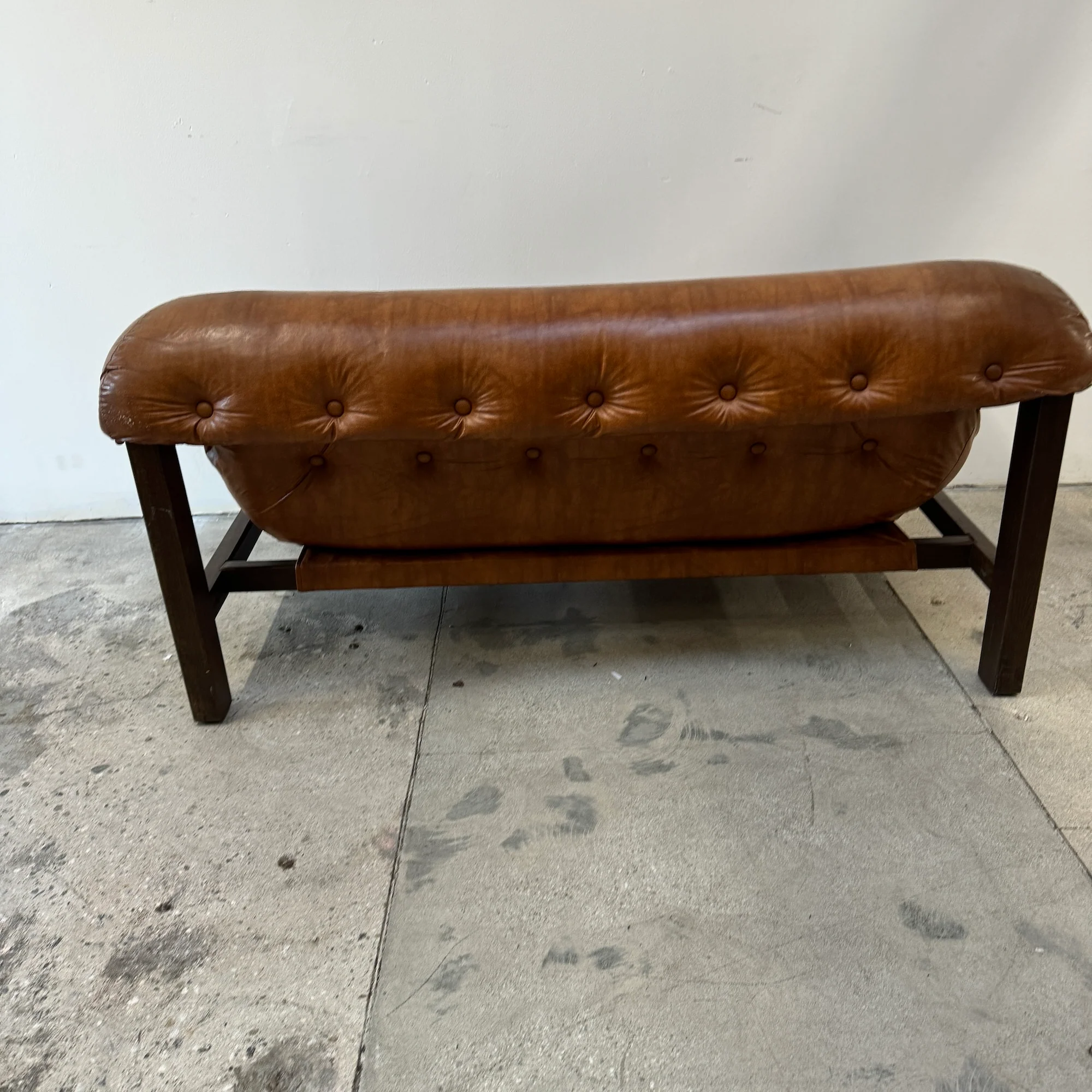 Vintage Mid Century Modern Percival Laffer style loveseat Sofa - Image 6