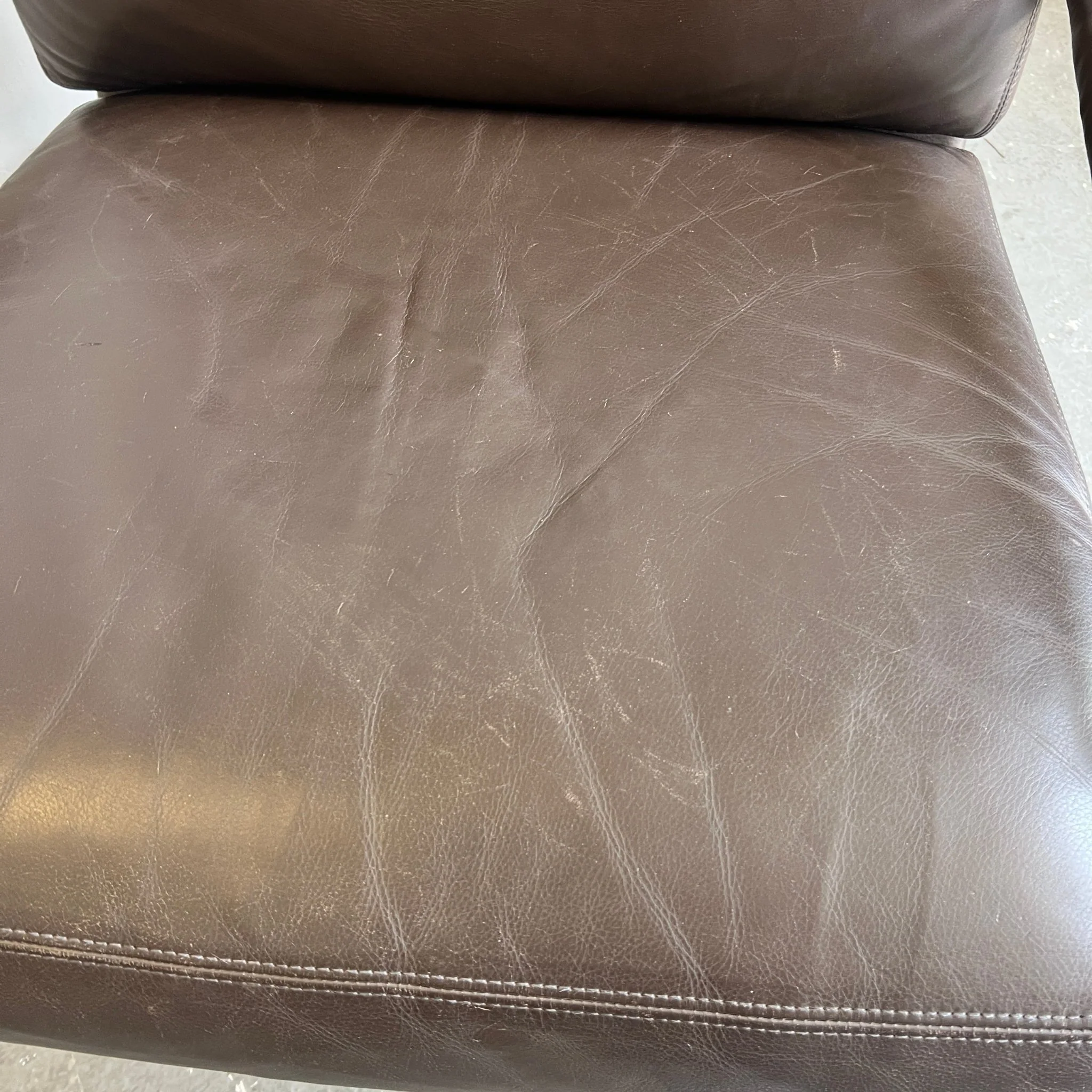 Vintage Milo Baughman for Thayer Coggin leather Lounge Chair - Image 6