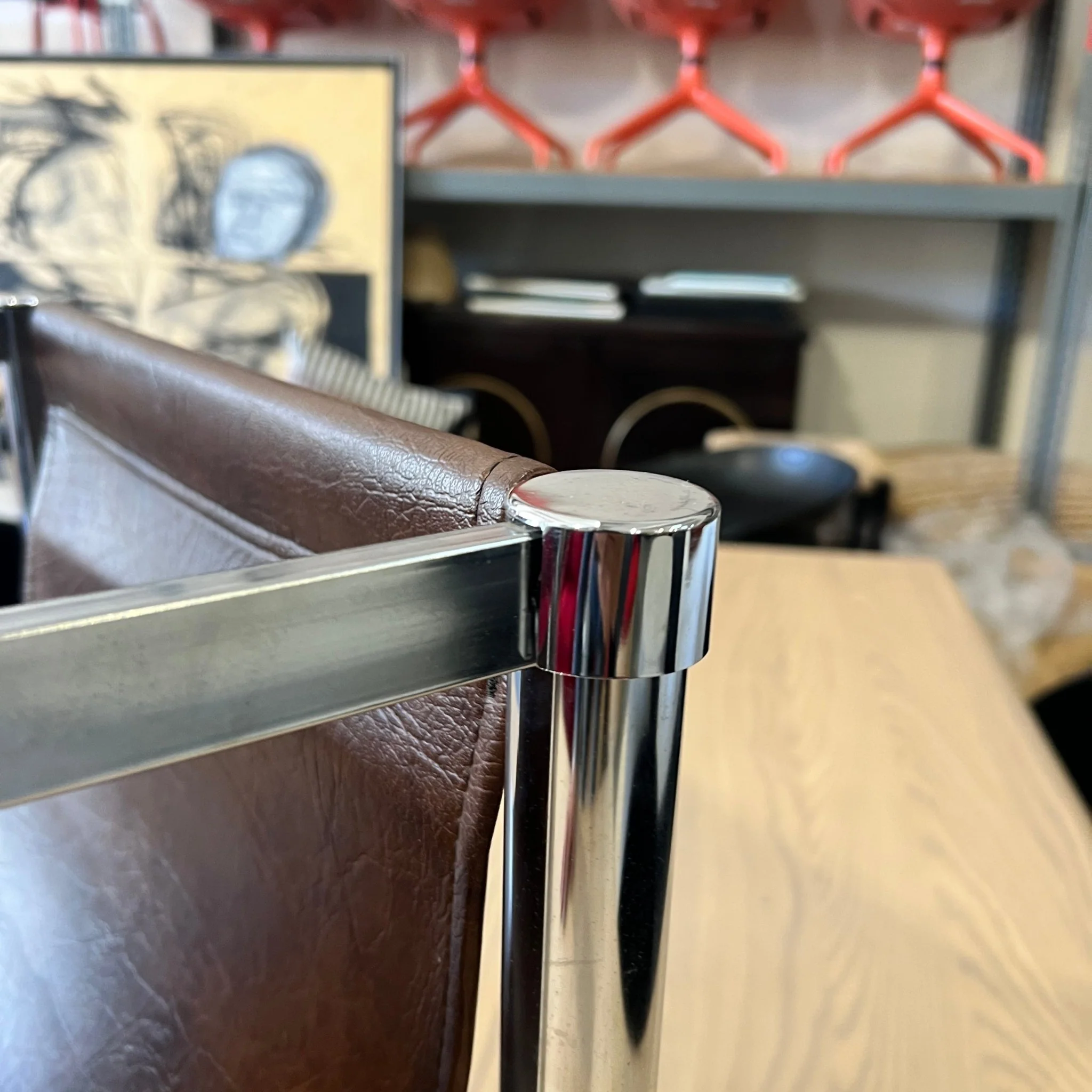 Vintage Milo Baughman Magazine Rack - Image 3