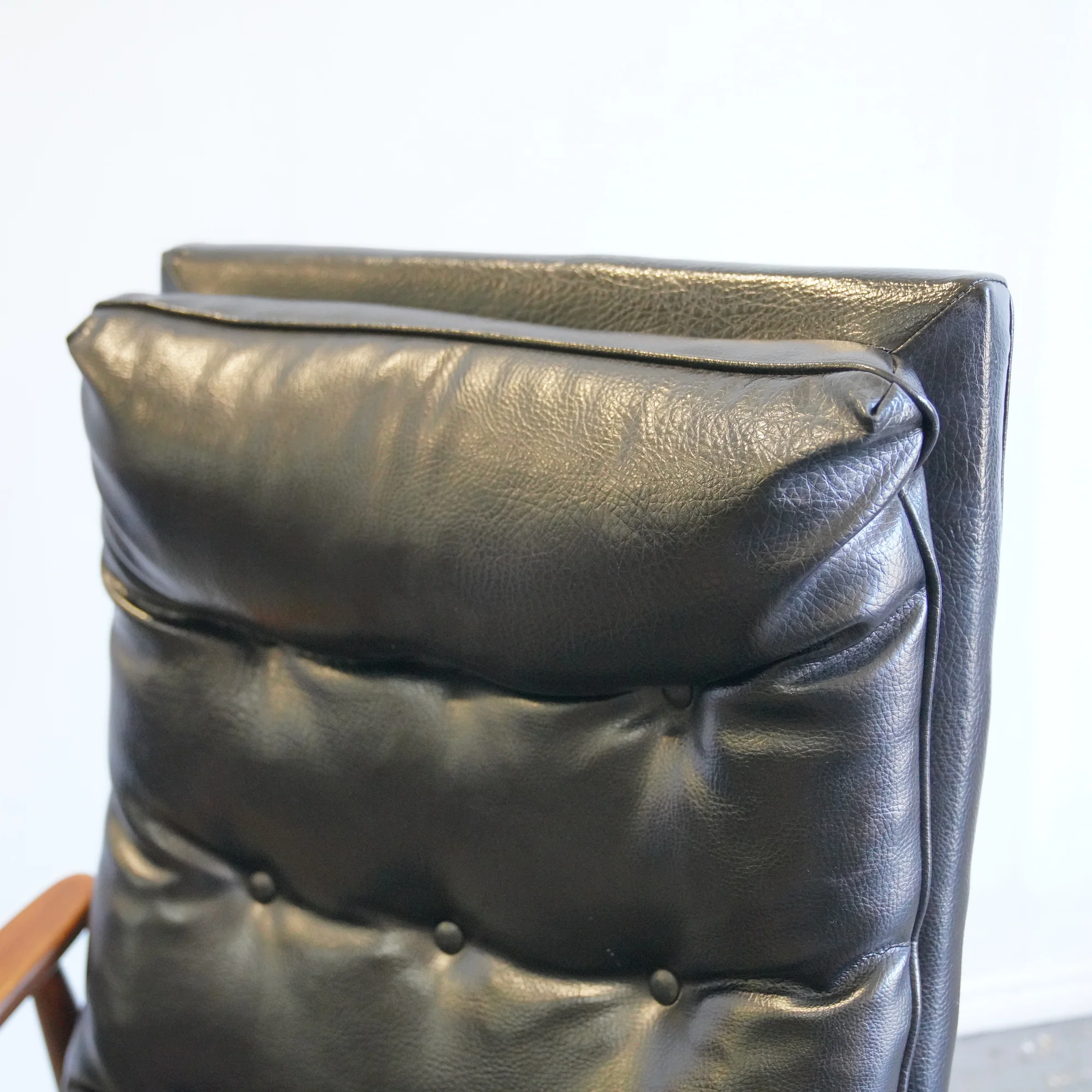 Vintage Milo Baughman Mid Century Modern Black Recliner lounge chair - Image 6