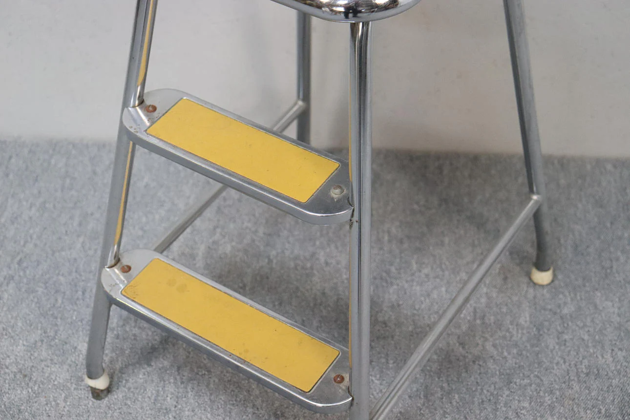 Vintage Motala steel step stool - Image 3
