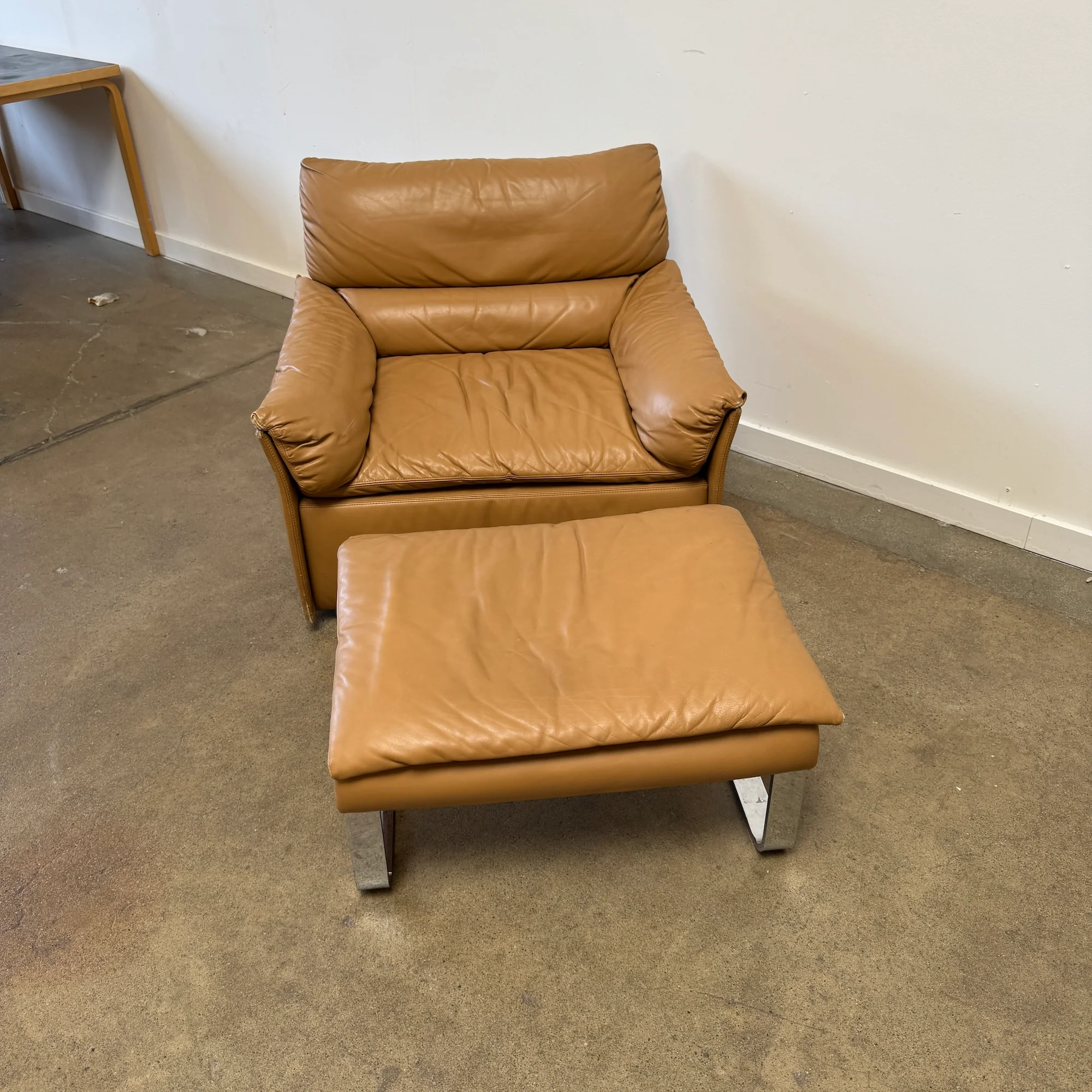 Vintage Saporiti Italia 'Queening' Lounge Chair & Ottoman, Italy, 1960s - Image 5