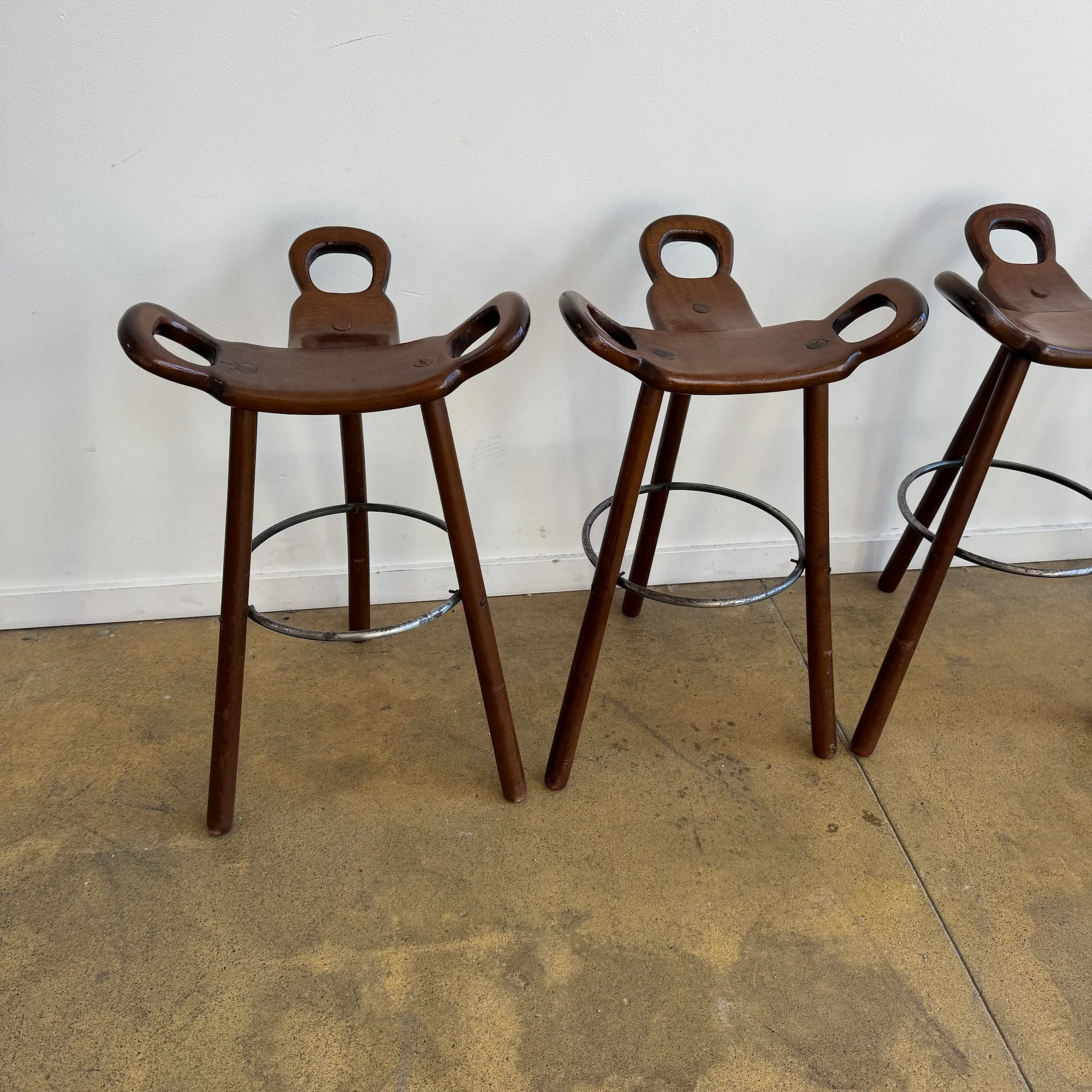 Vintage Sergio Rodrigues Set of 4 "Marbella" Stools - Image 4