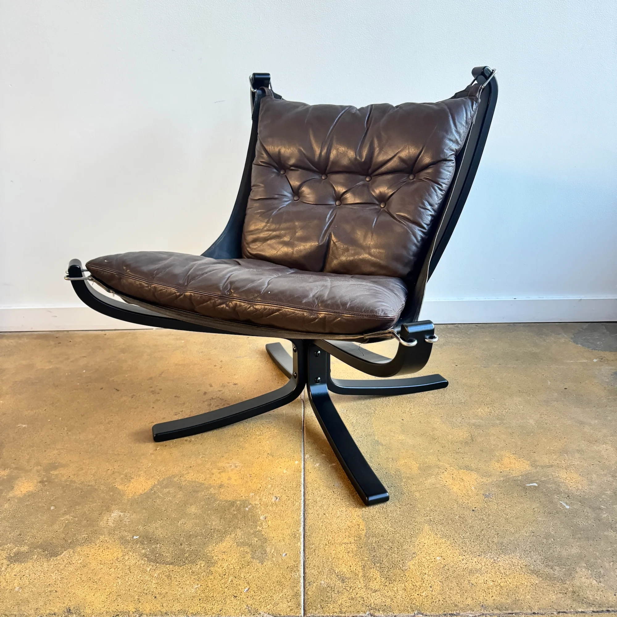 Vintage Sigurd Ressell Falcon Lounge Chair (Black) - Image 2