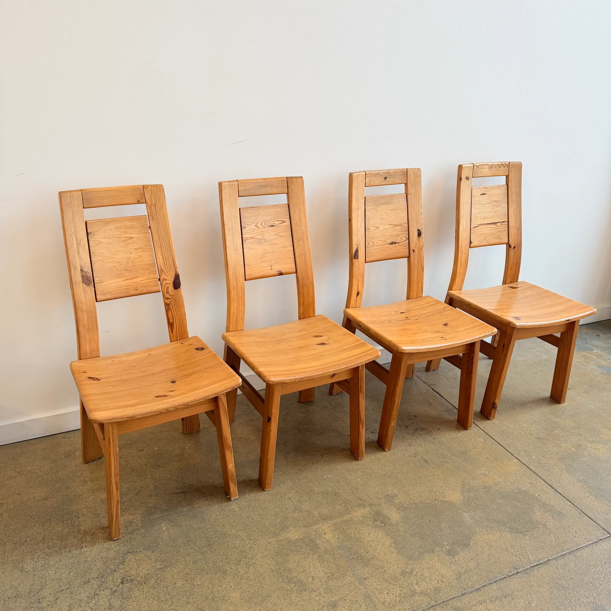 Vintage Solid pinewood Dining Chairs by Ilmari Tapiovaara for Laukaan Puu, 1970's - Image 2