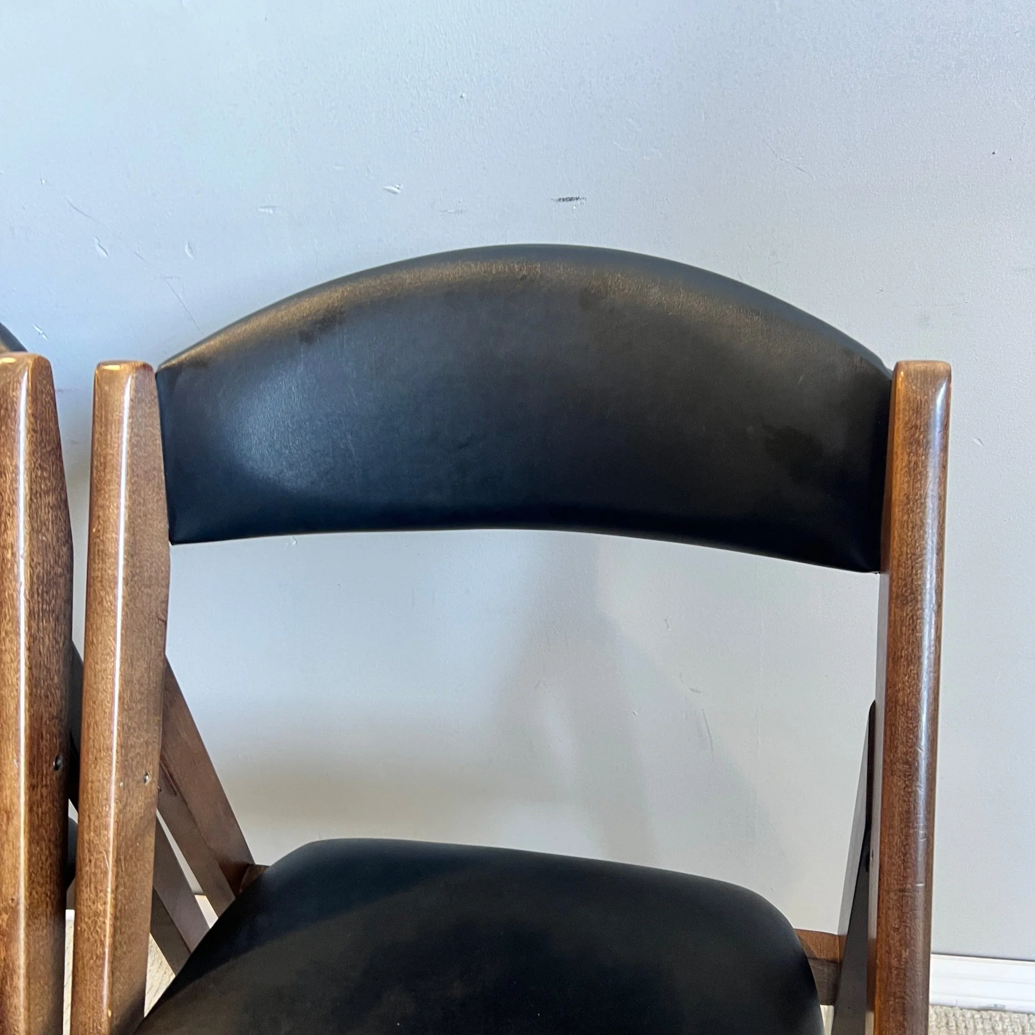 Vintage Stakmore Mid Century Modern Folding dining Chairs - Image 3