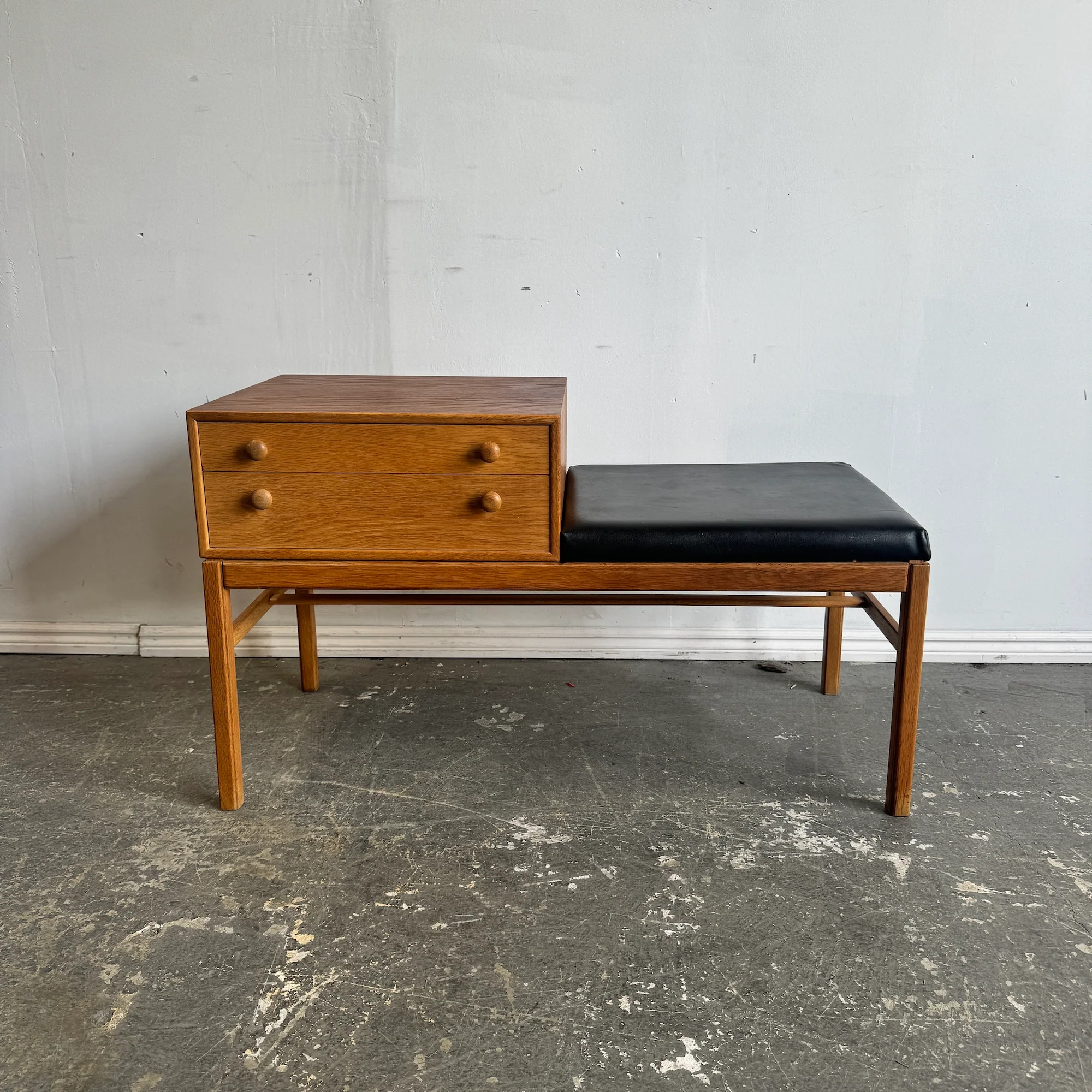 Vintage Swedish Entryway bench by Engström & Myrstrand for Tingström
