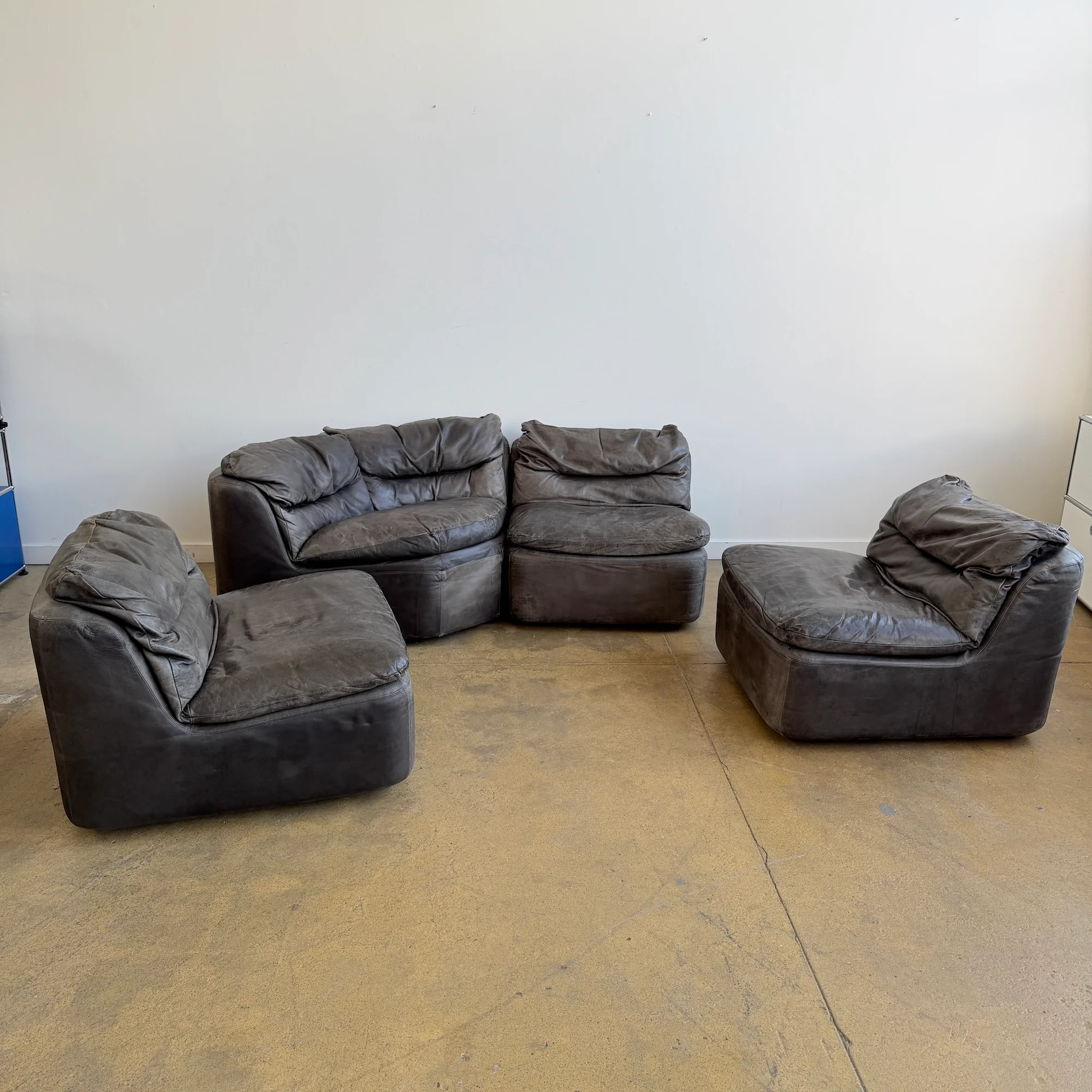Vintage Walter Knoll Modular 4 Piece Sofa by Friedrich Hill - Image 5