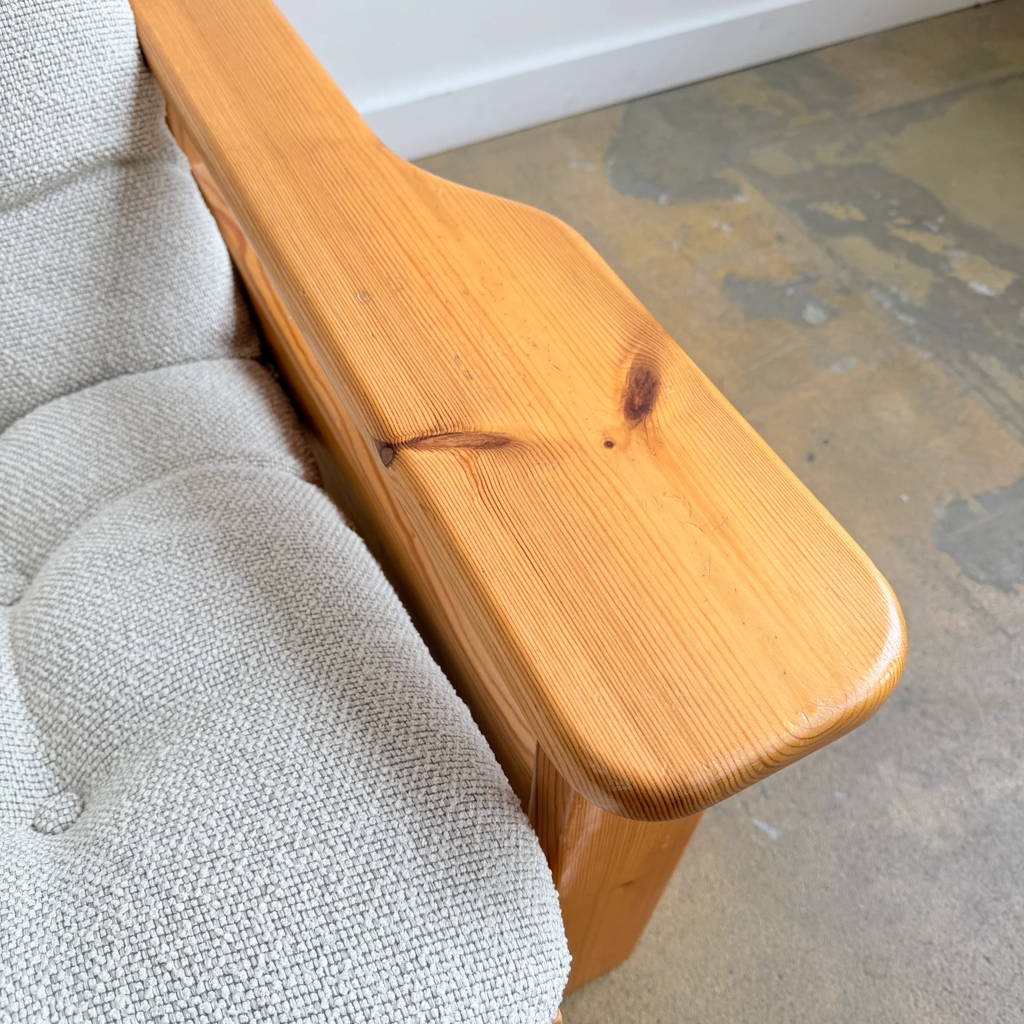Vintage Yngve Ekström "Dymling" Solid Pinewood Sofa for Swedese - Image 6