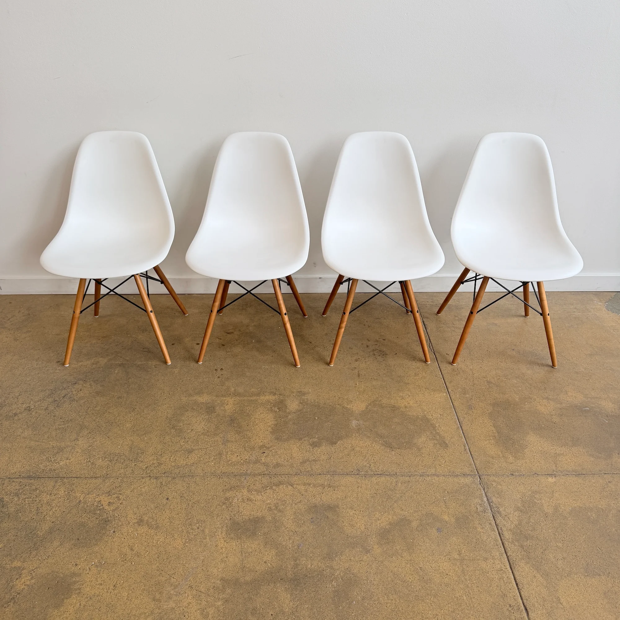 Vitra Eames Plastic Molded Chairs - Set of 4 - Image 2