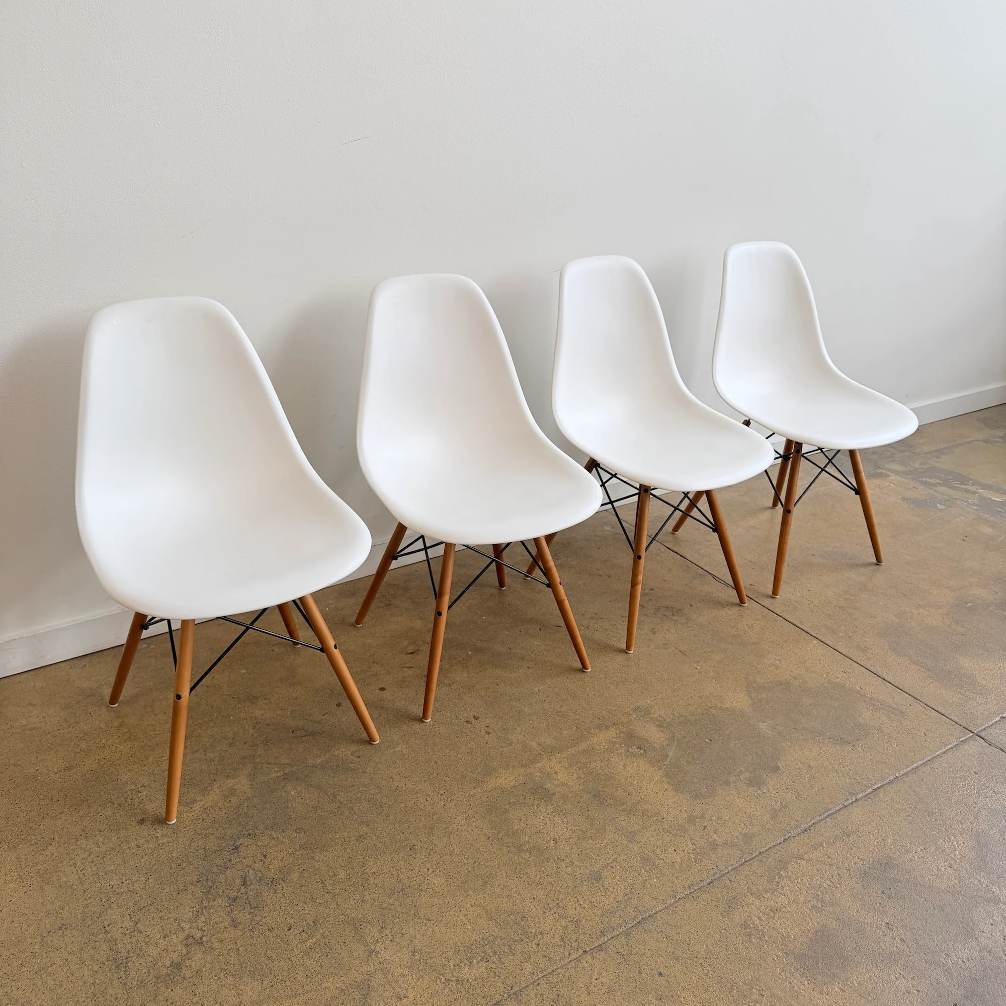 Vitra Eames Plastic Molded Chairs - Set of 4 - Image 3