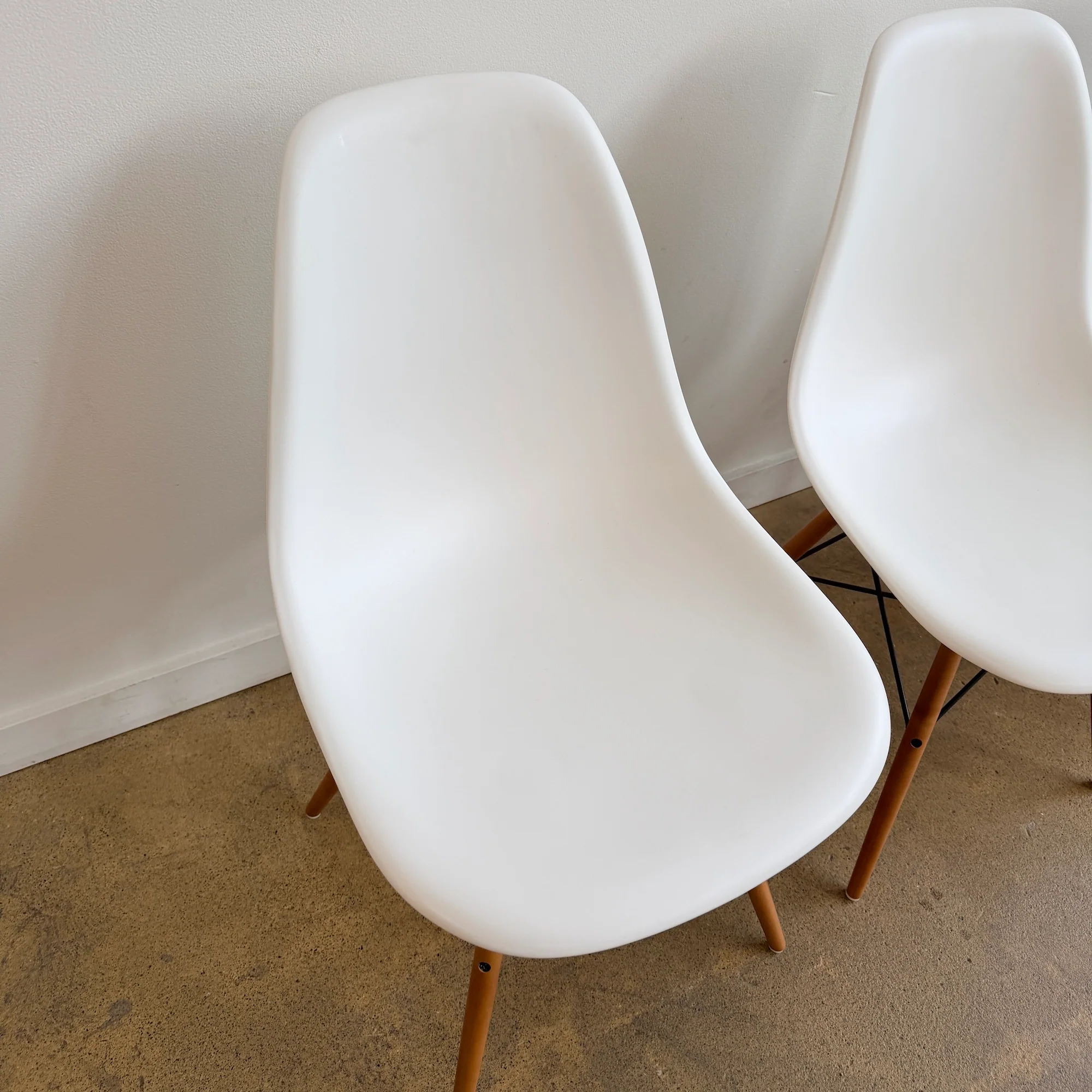 Vitra Eames Plastic Molded Chairs - Set of 4 - Image 4