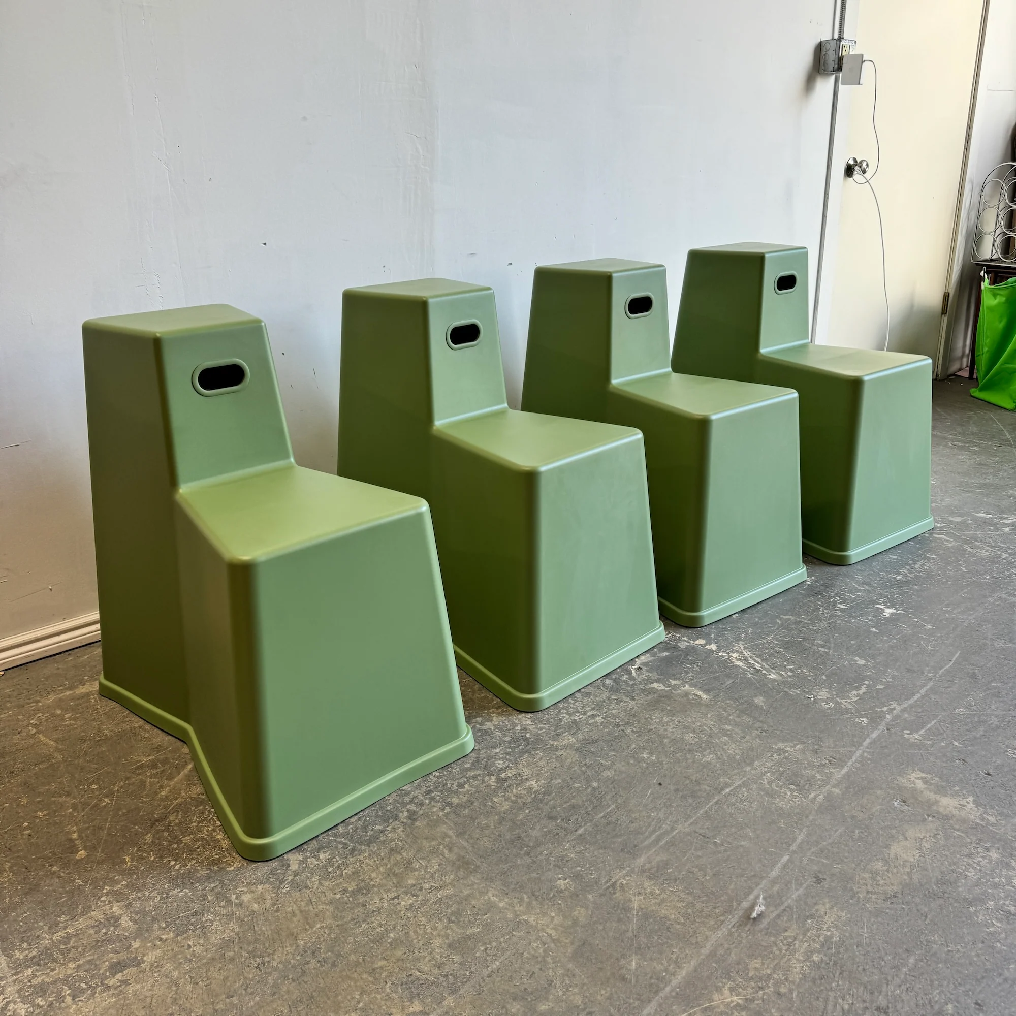 Vitra set of 4 Tool Stool by Konstantin Grcic (Industrial Green) - Image 2